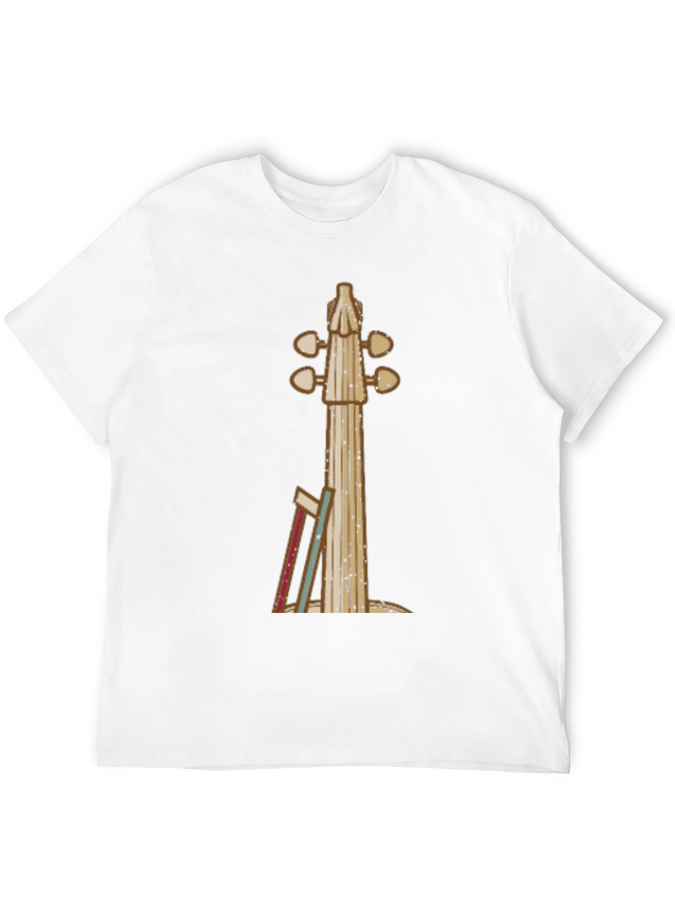 Violin Neck Graphic Tee