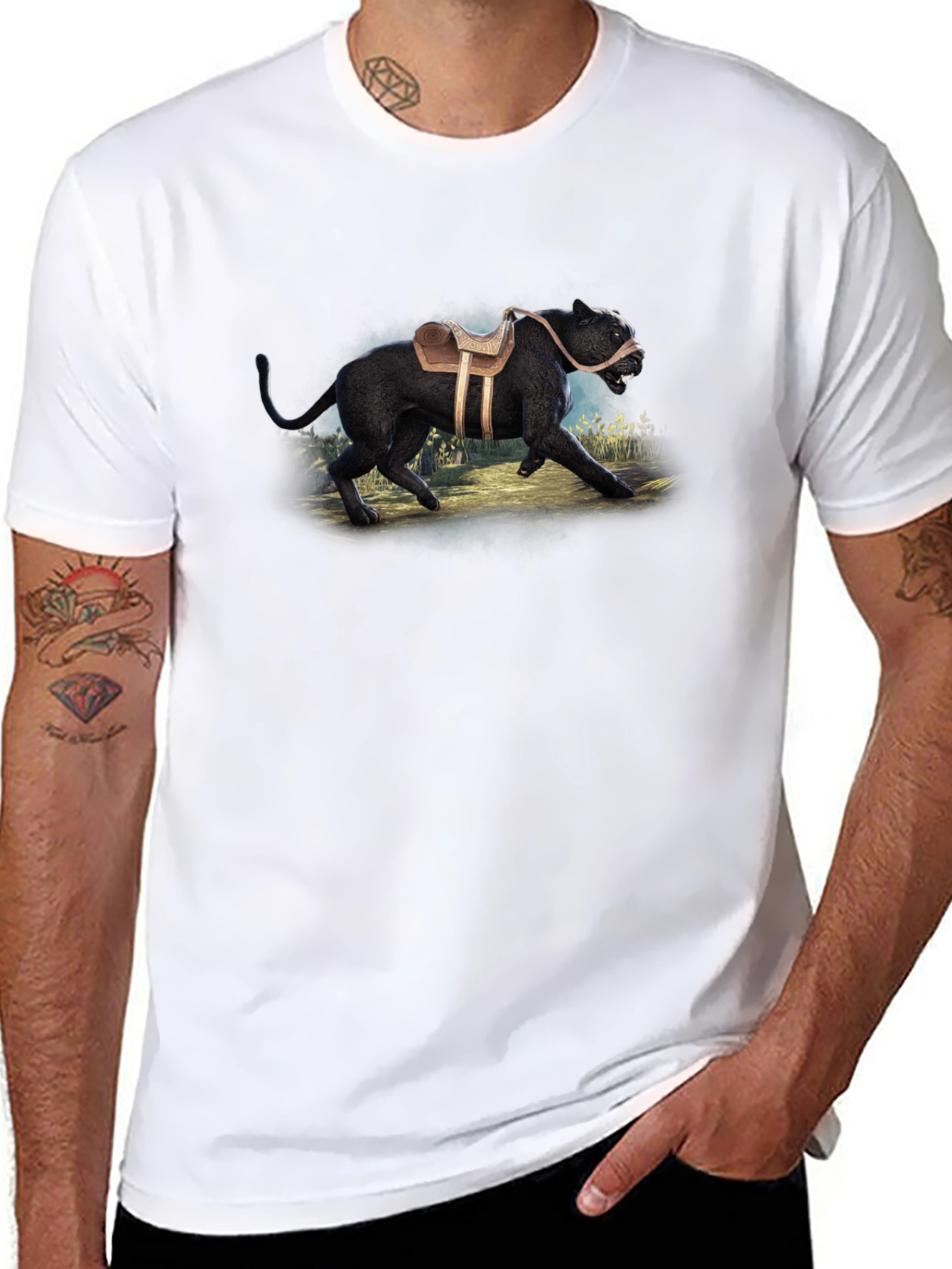 Saddled Panther Graphic T-Shirt