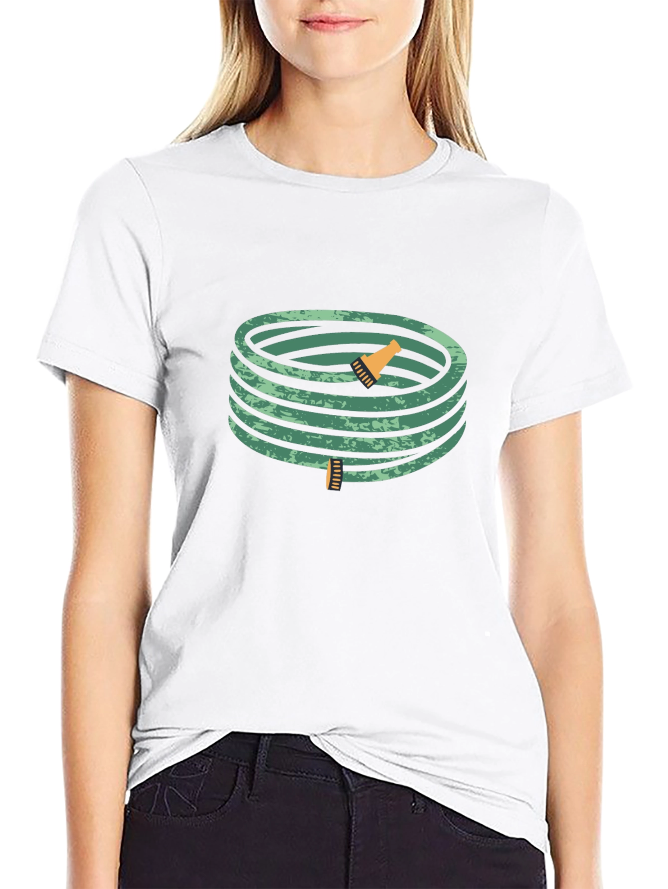 Coiled Garden Hose Graphic T-Shirt
