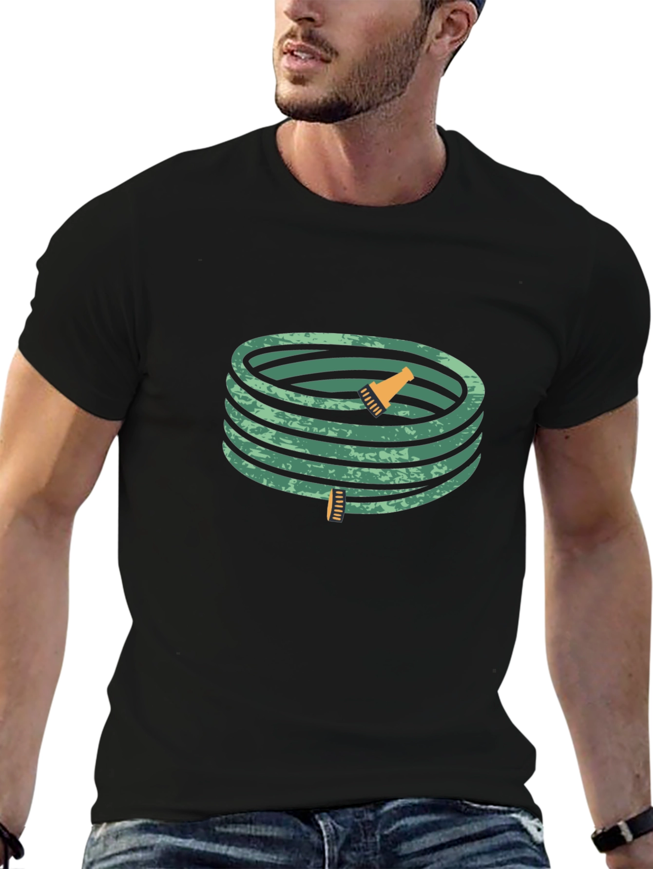 Coiled Garden Hose Graphic T-Shirt