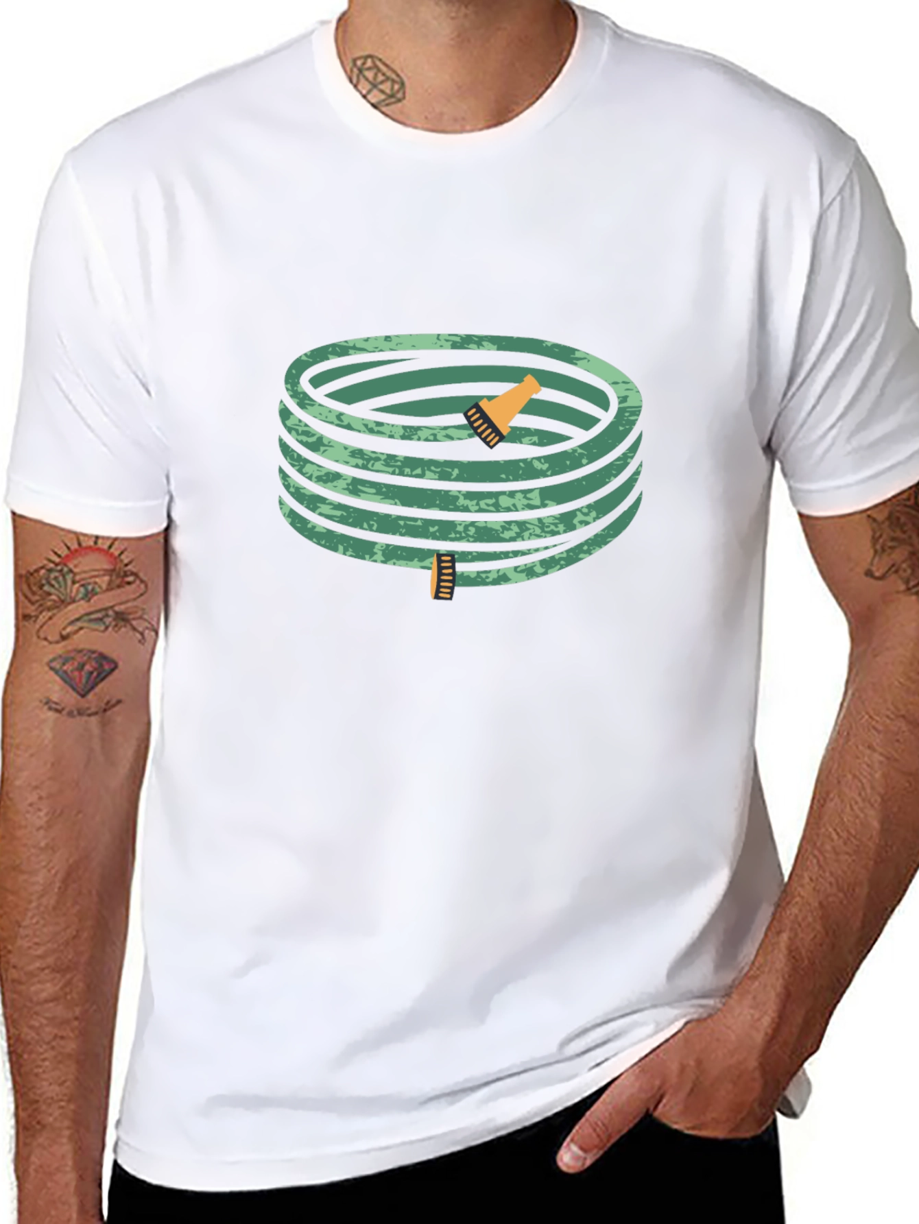 Coiled Garden Hose Graphic T-Shirt