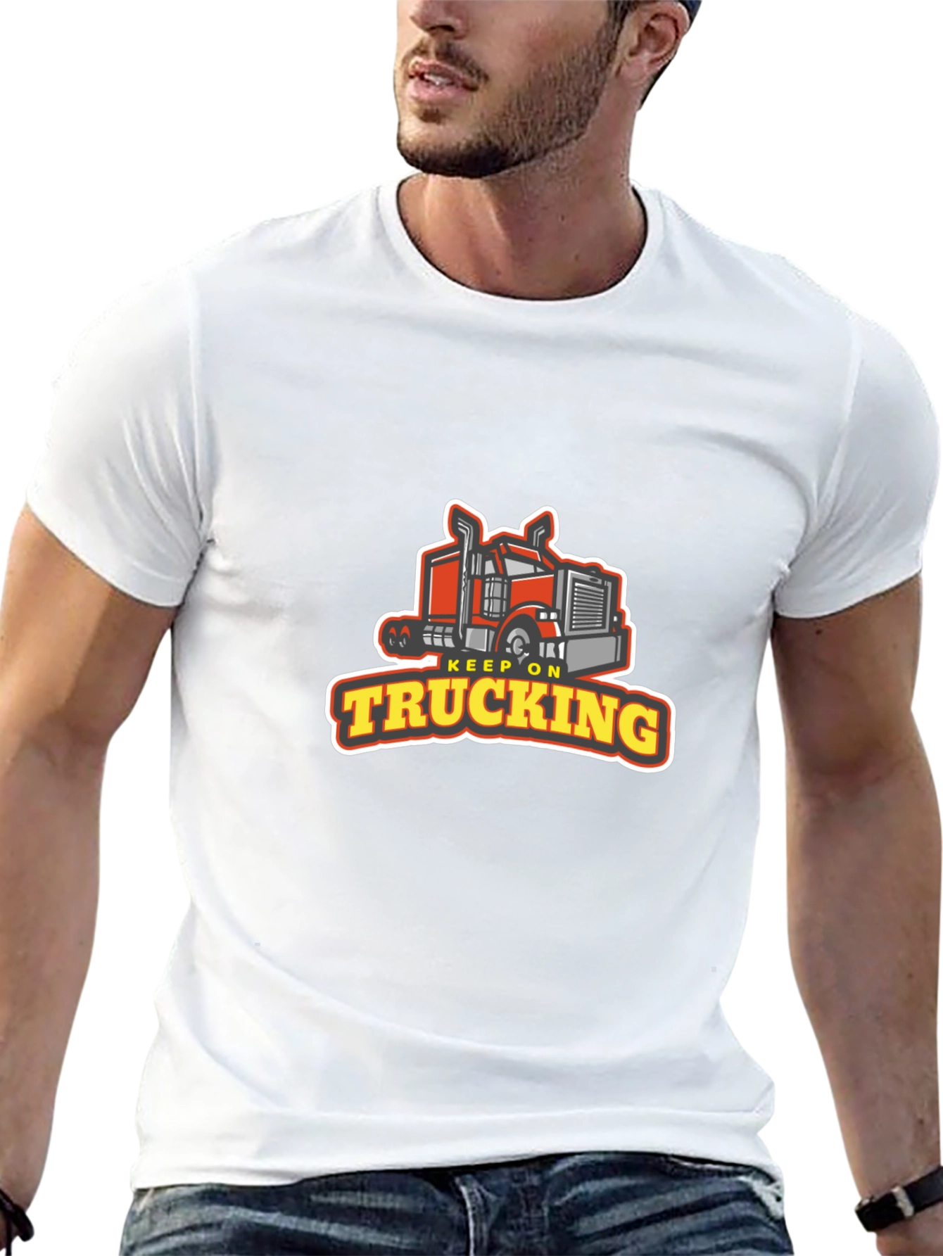 Keep On Trucking Graphic Tee - Black