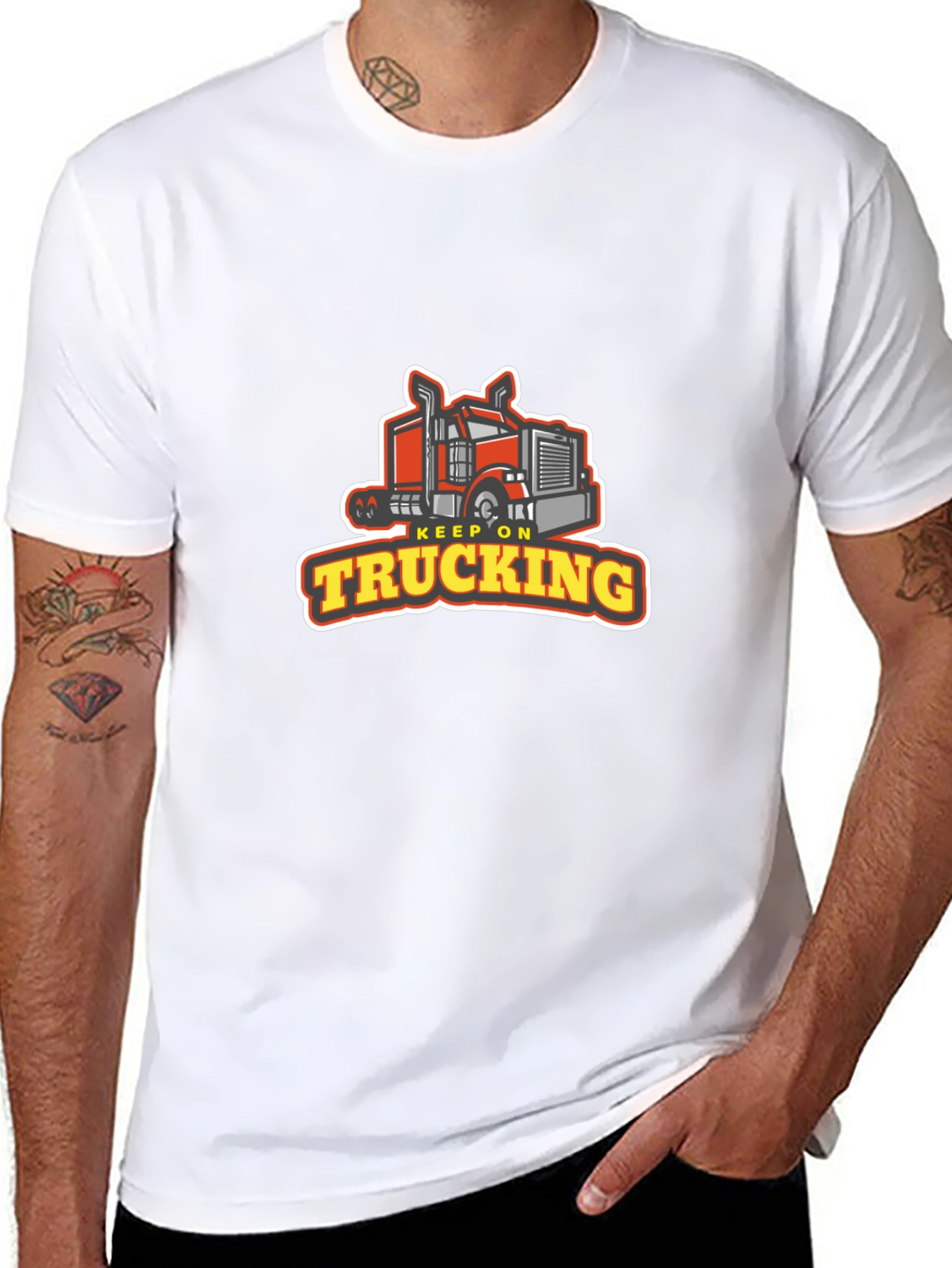 Keep On Trucking Graphic Tee - Black