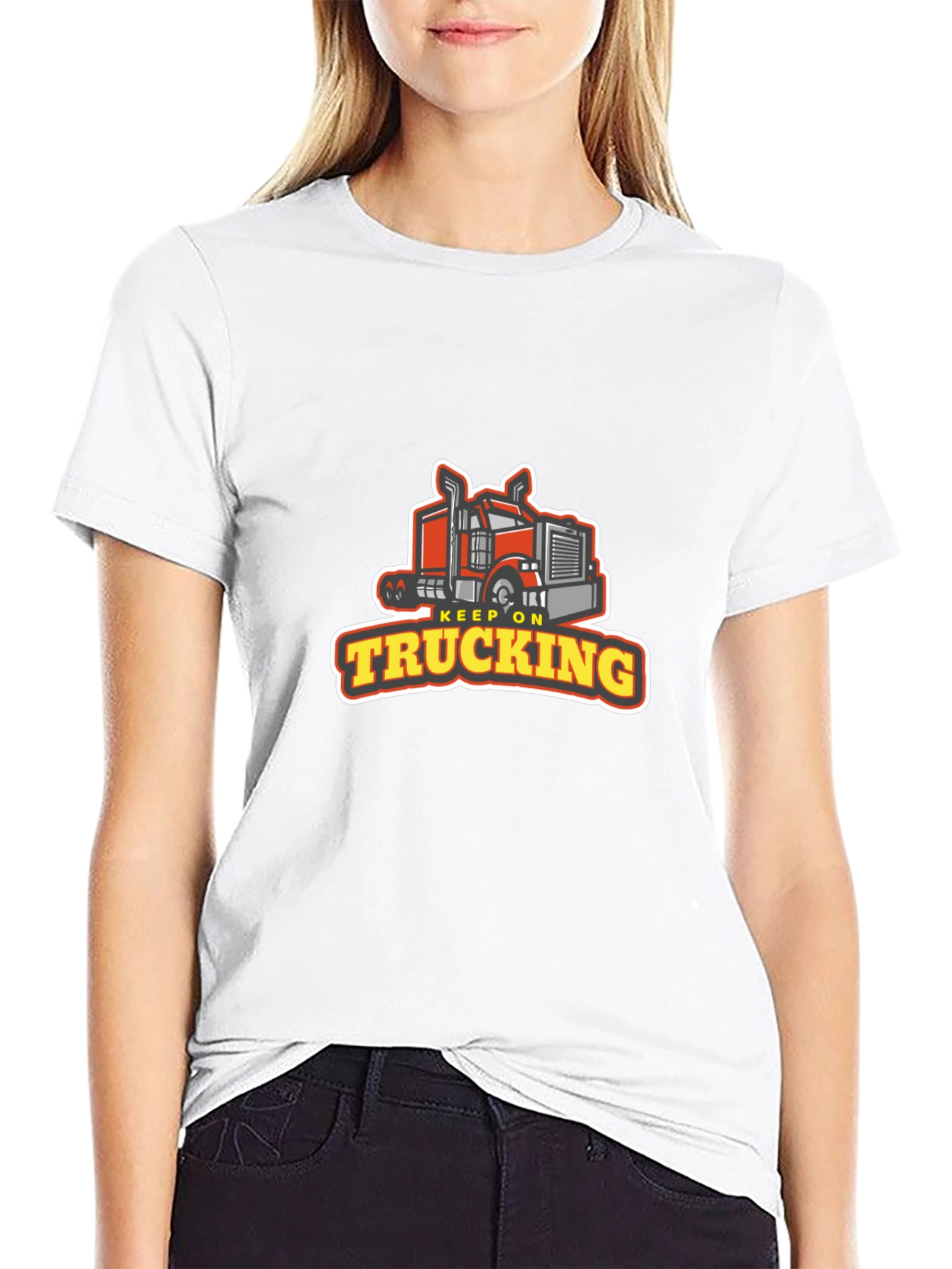 Keep On Trucking Graphic Tee - Black