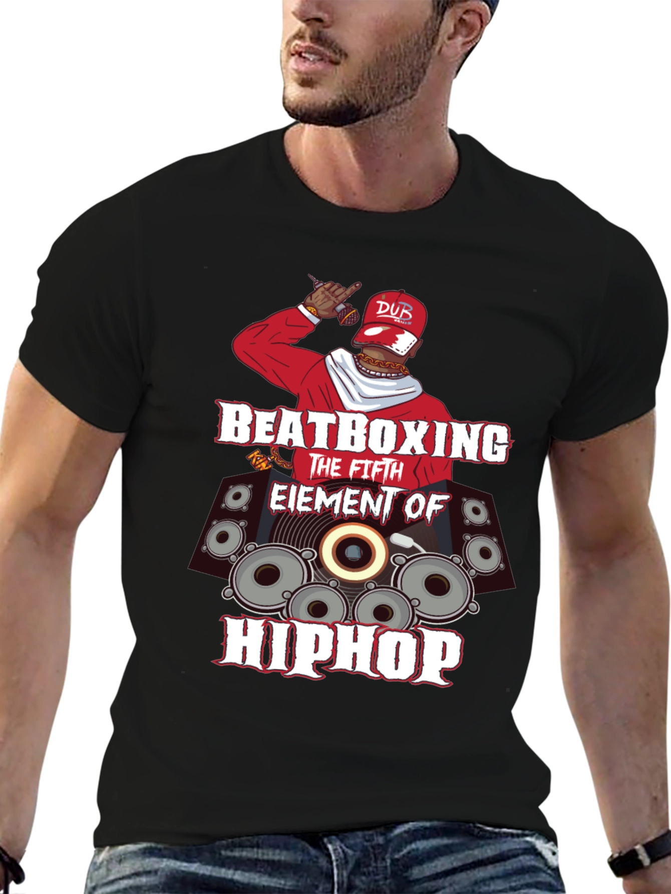 Beatboxing Fifth Element of Hip Hop Graphic T-Shirt