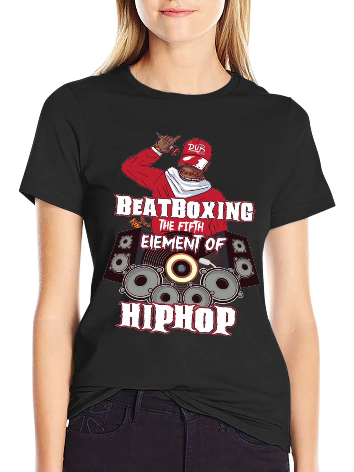 Beatboxing Fifth Element of Hip Hop Graphic T-Shirt