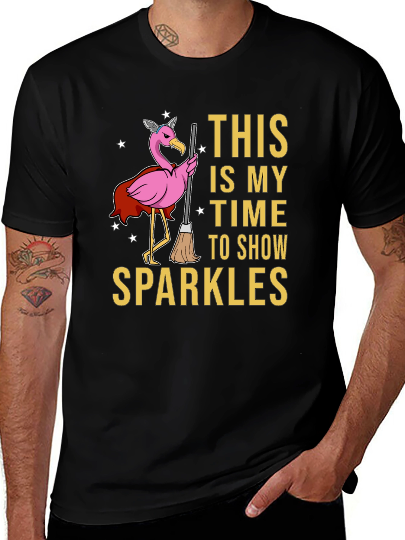 Sparkle Time Flamingo T-Shirt