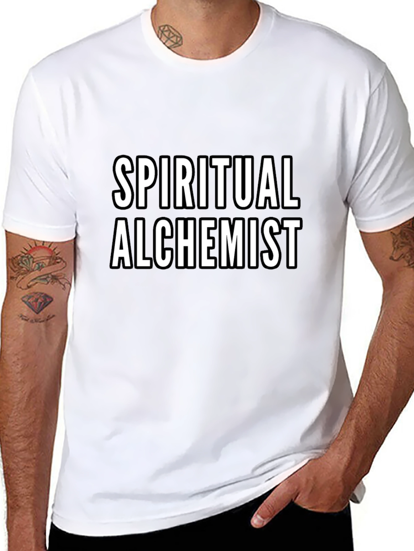 Spiritual Alchemist Graphic Tee - Black Cotton T-Shirt