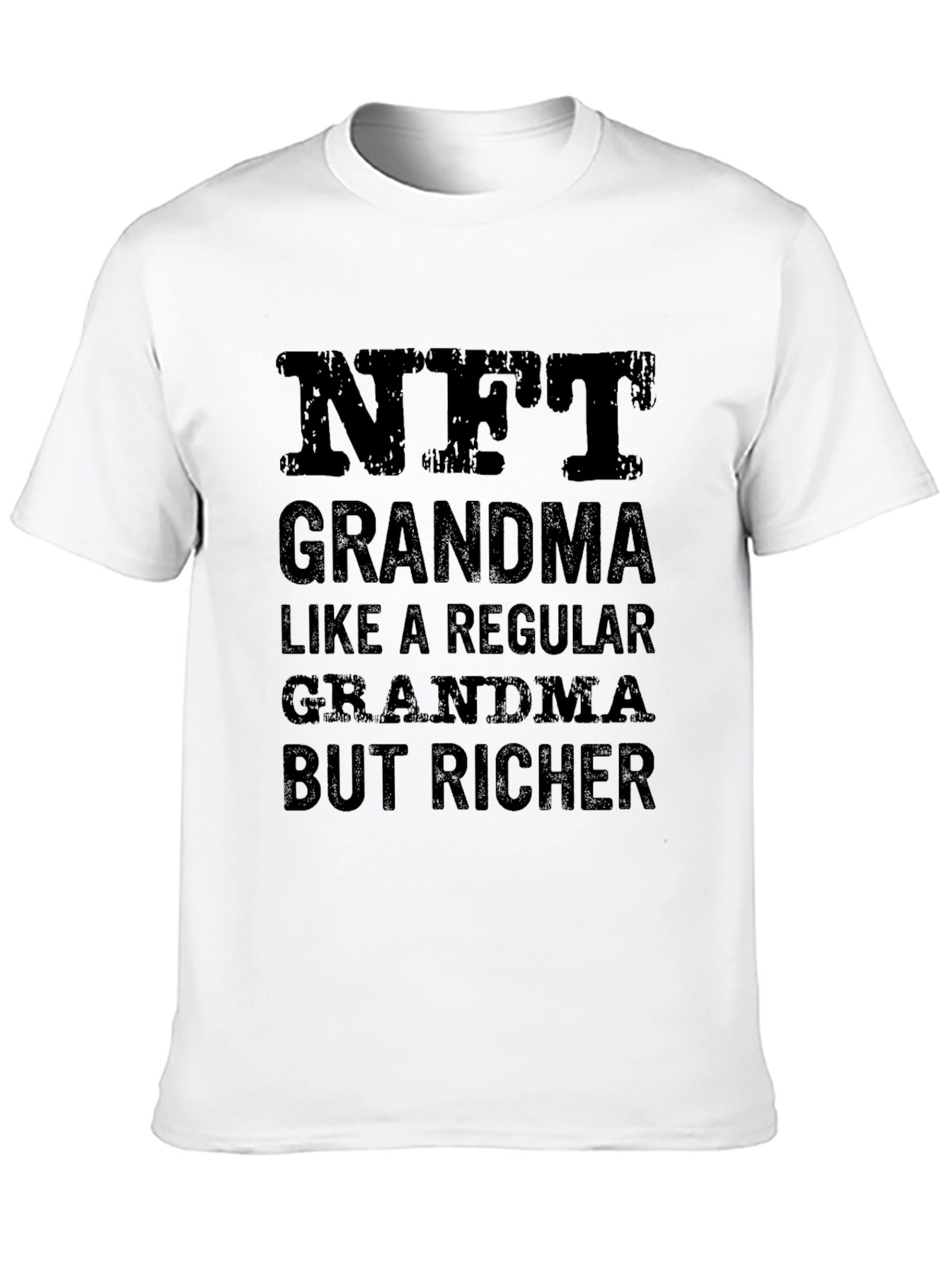 NFT Grandma Black Graphic T-Shirt