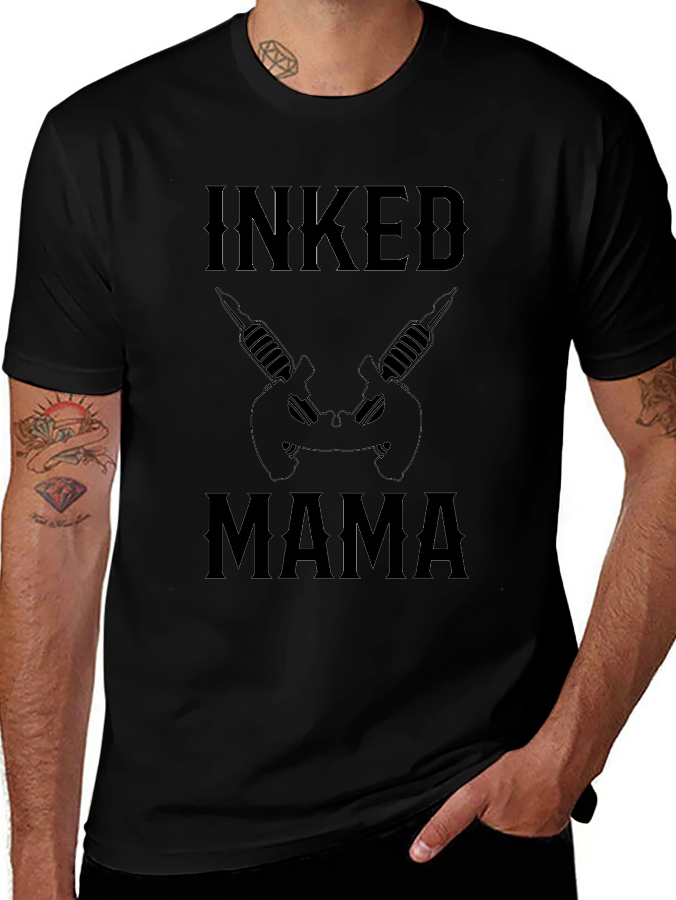 Inked Mama Black Graphic T-Shirt