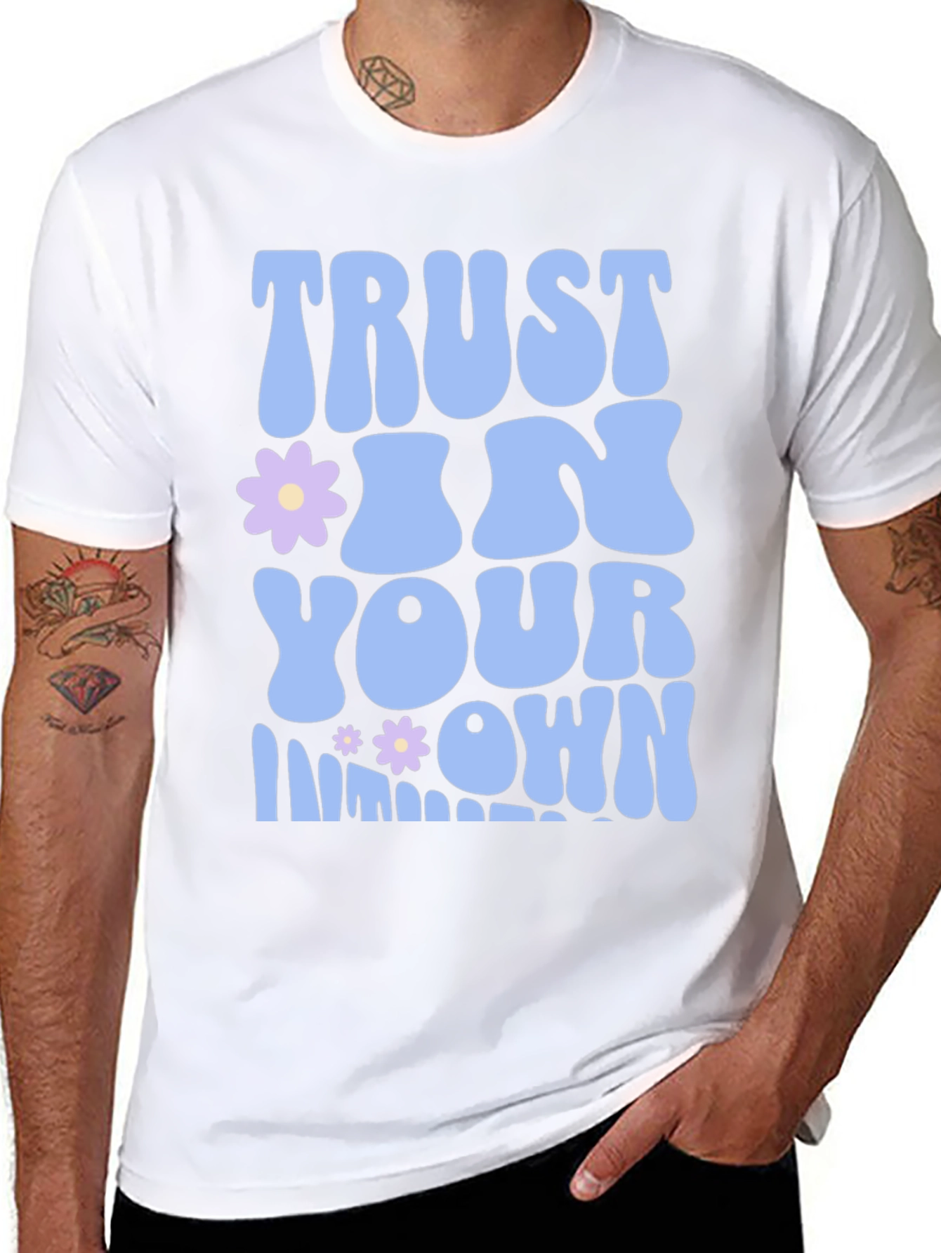 Trust in Your Own Light Black Graphic Tee