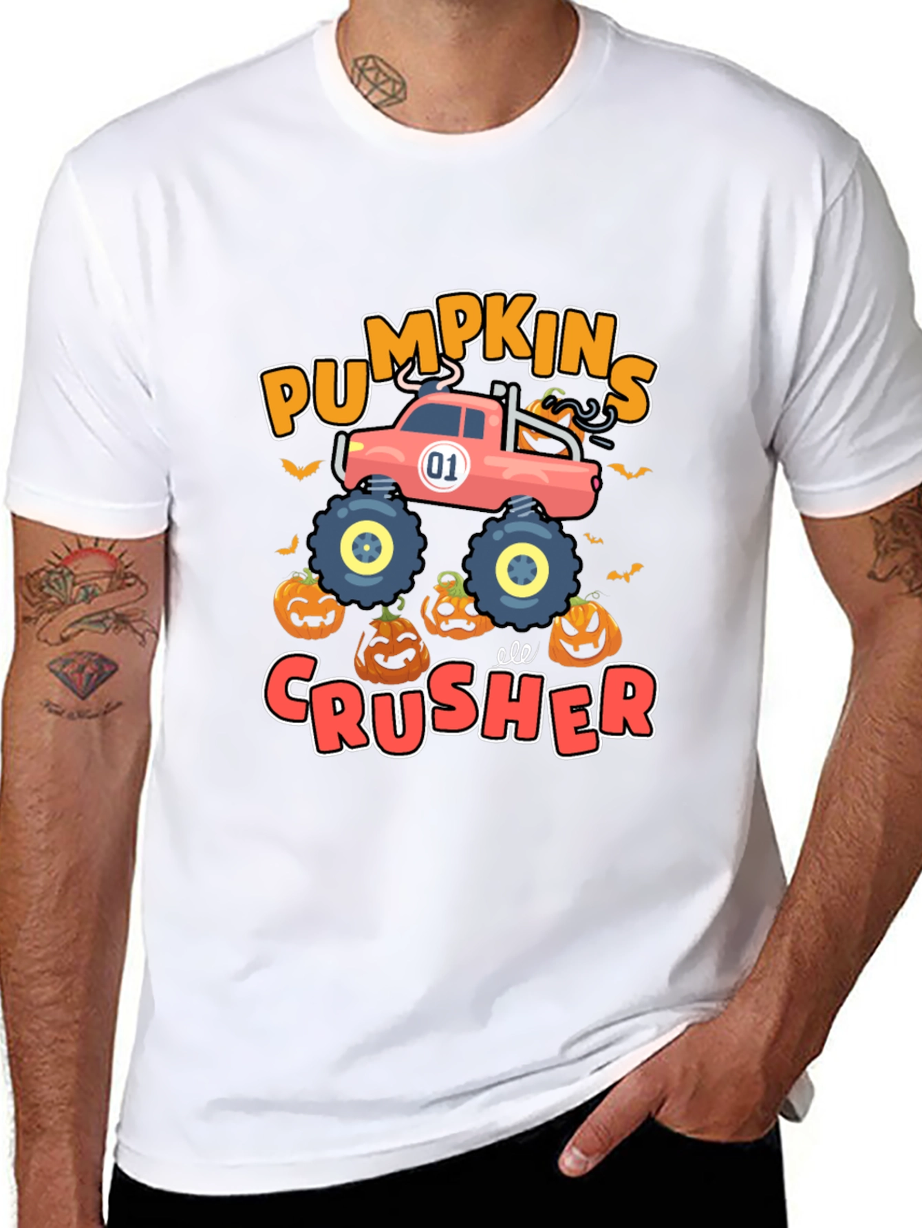 Pumpkin Crusher T-Shirt - Halloween Monster Truck