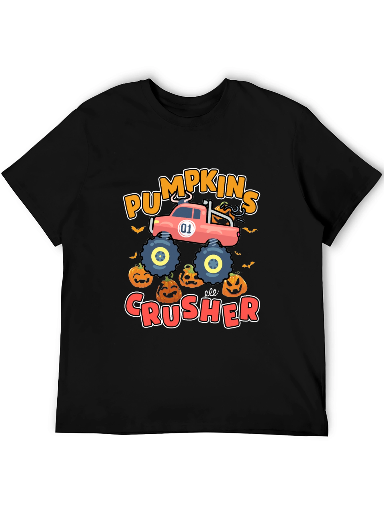 Pumpkin Crusher T-Shirt - Halloween Monster Truck