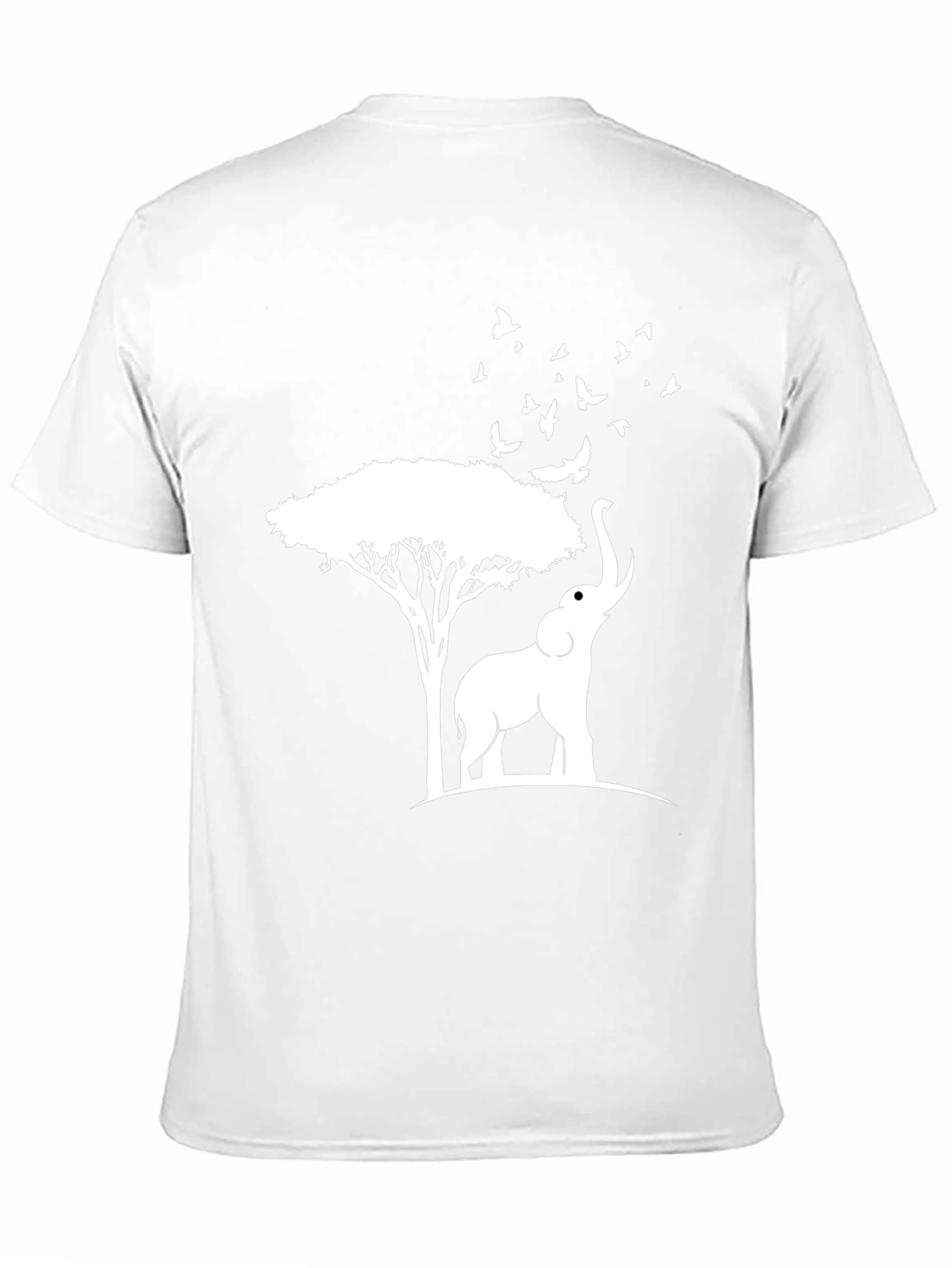 Elephant and Tree Graphic Tee - Nature Inspired Design