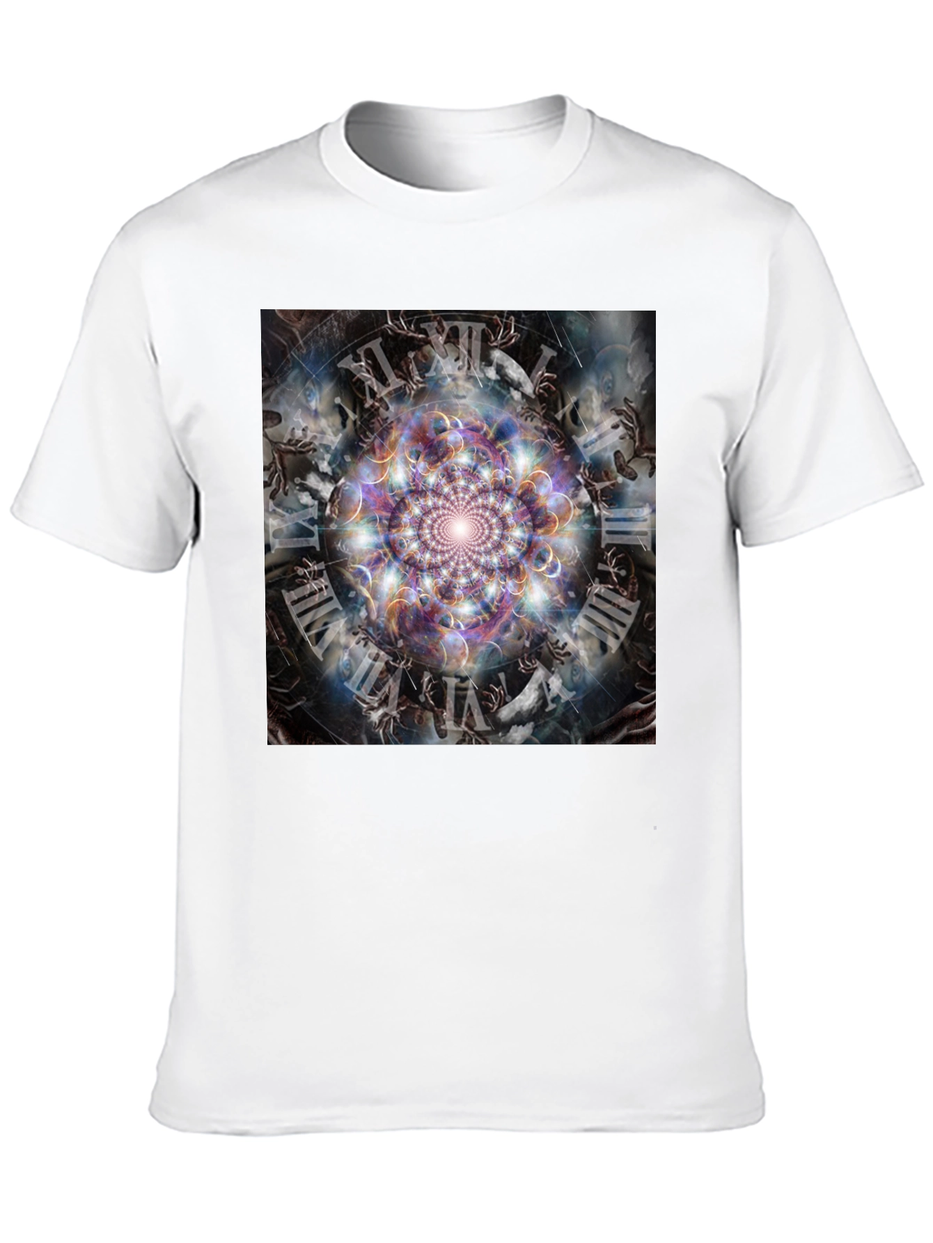 Surreal Time Mandala Graphic Tee