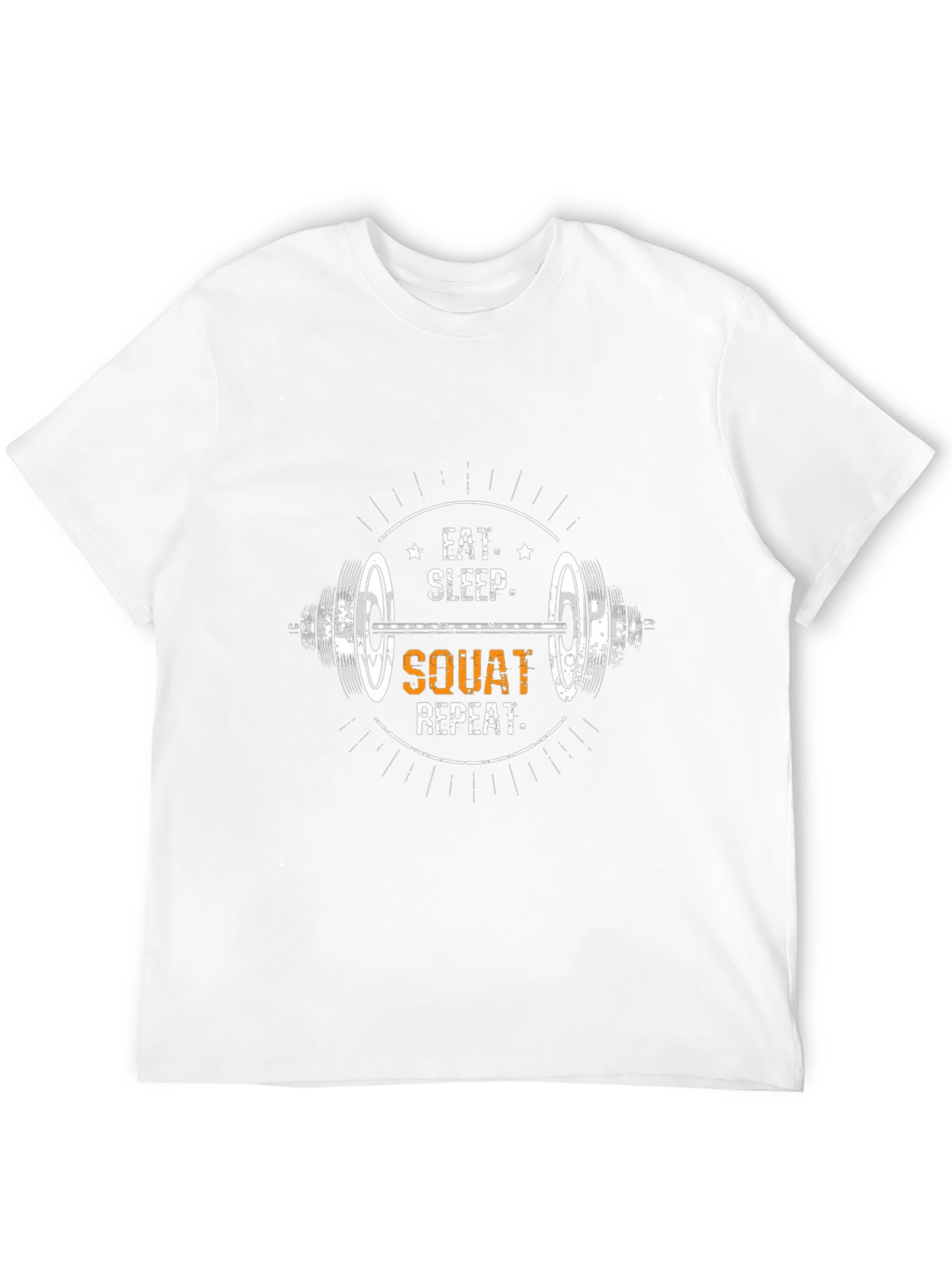 Eat Sleep Squat Repeat Black T-Shirt