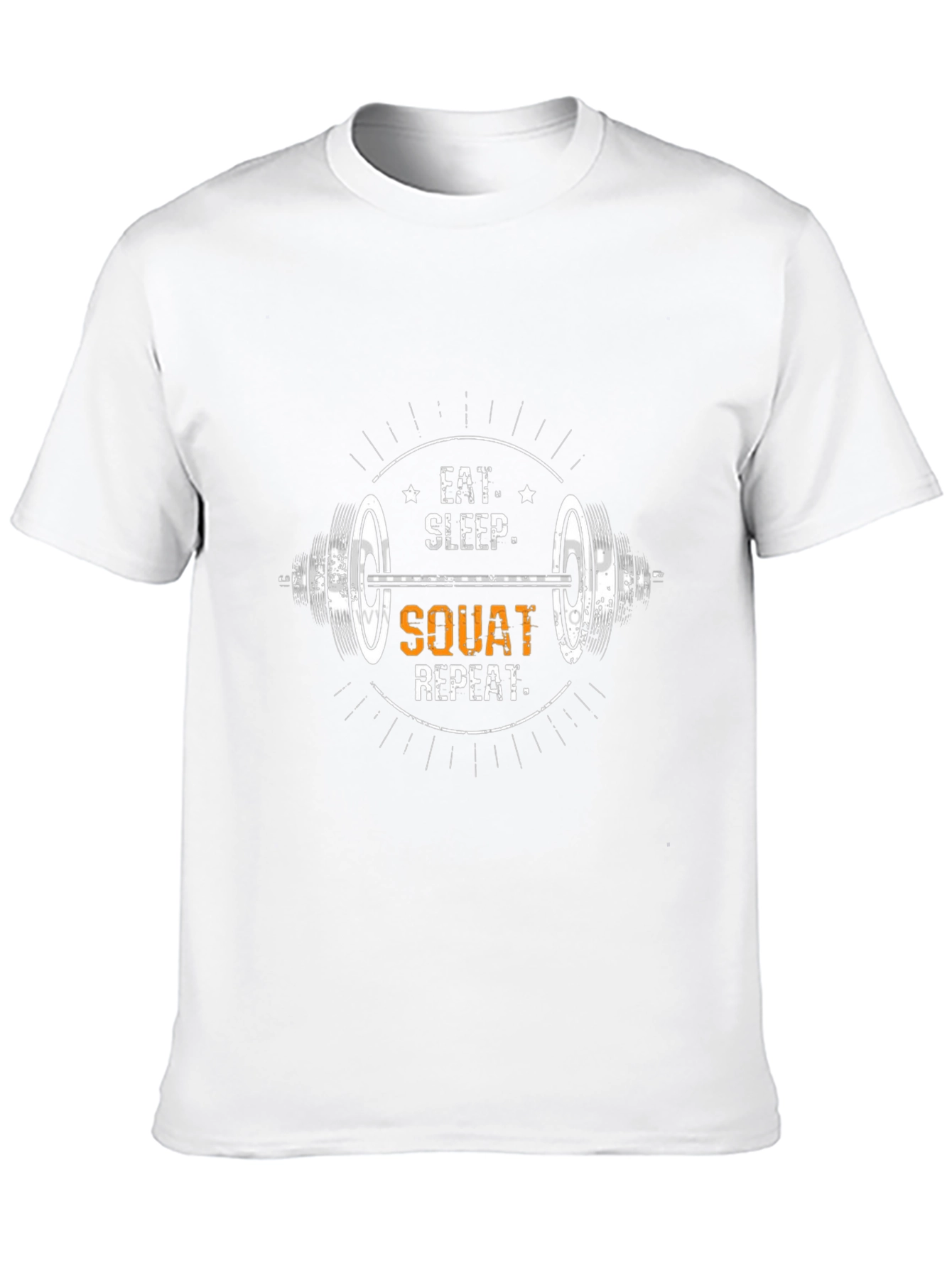 Eat Sleep Squat Repeat Black T-Shirt