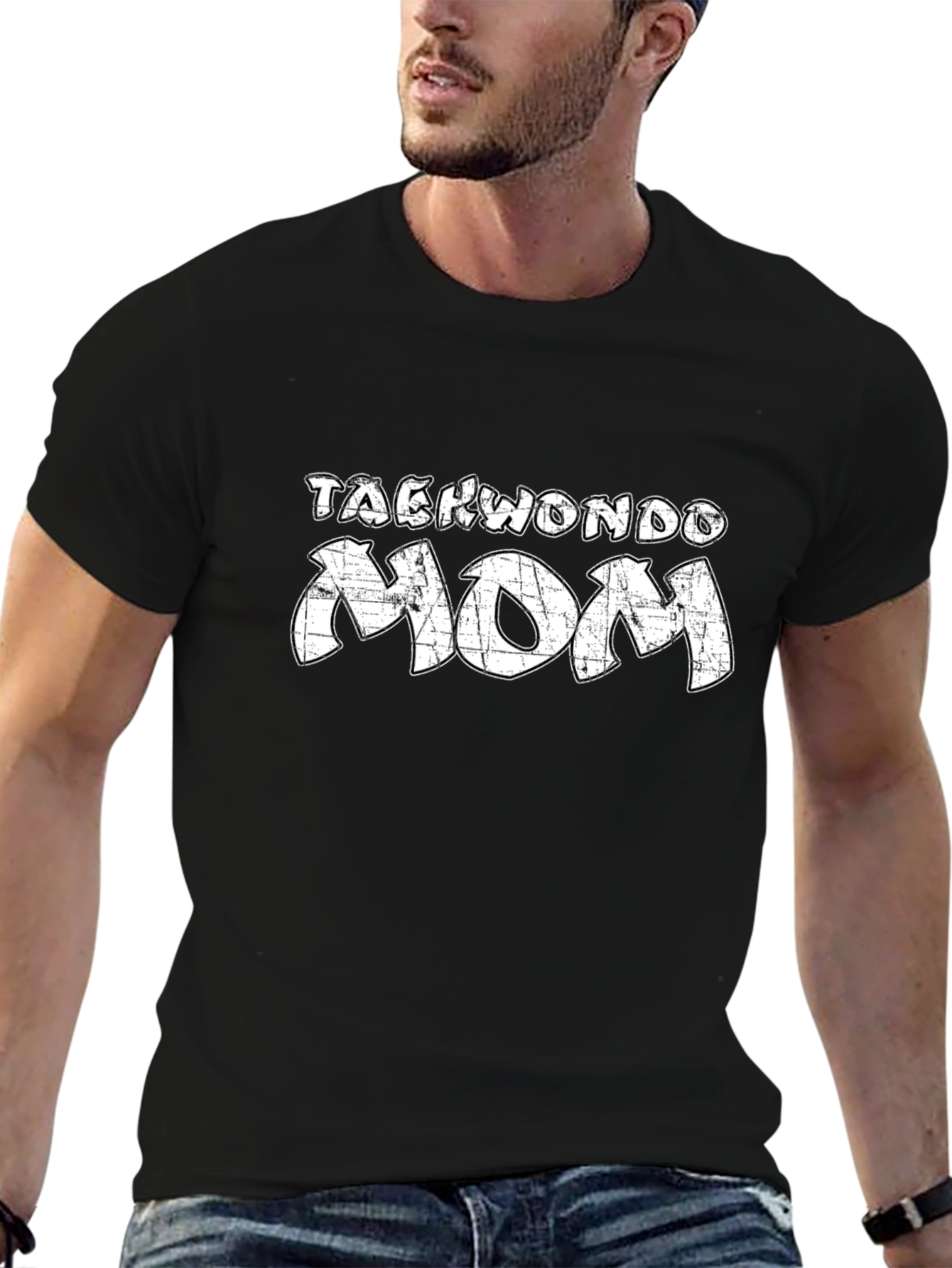 Taekwondo Mom Black T-Shirt