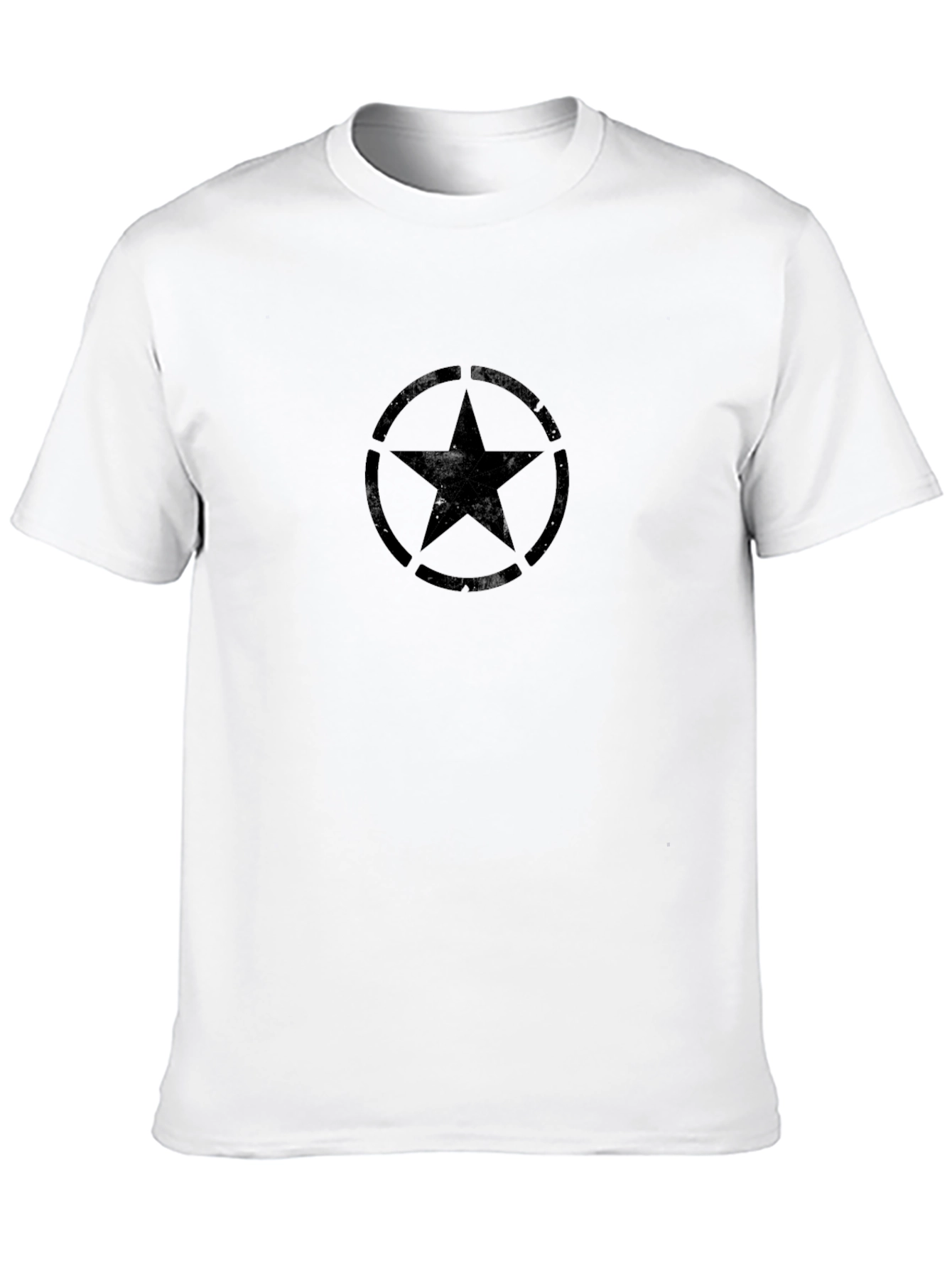Black Star Graphic Crew Neck T-Shirt