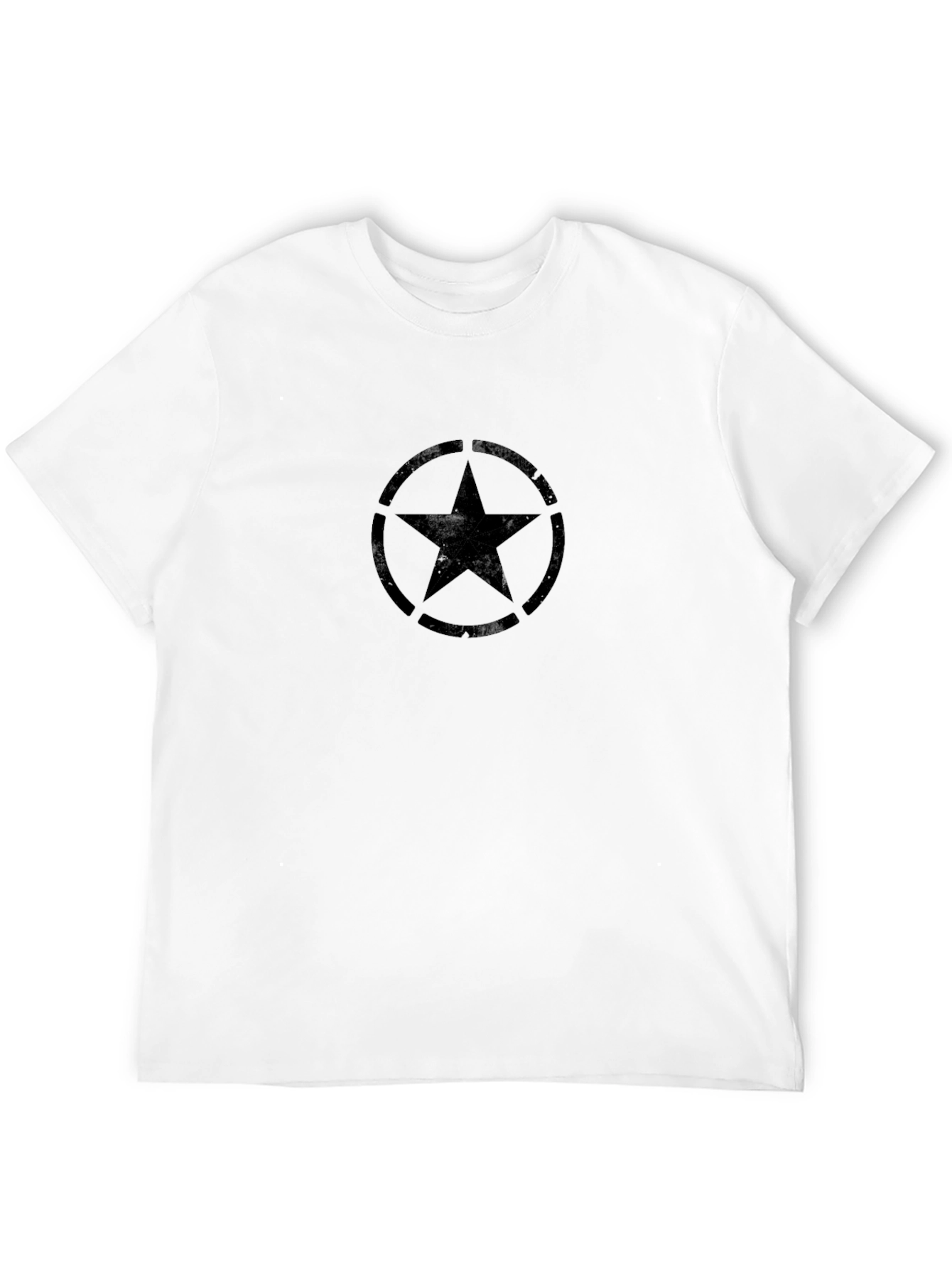Black Star Graphic Crew Neck T-Shirt