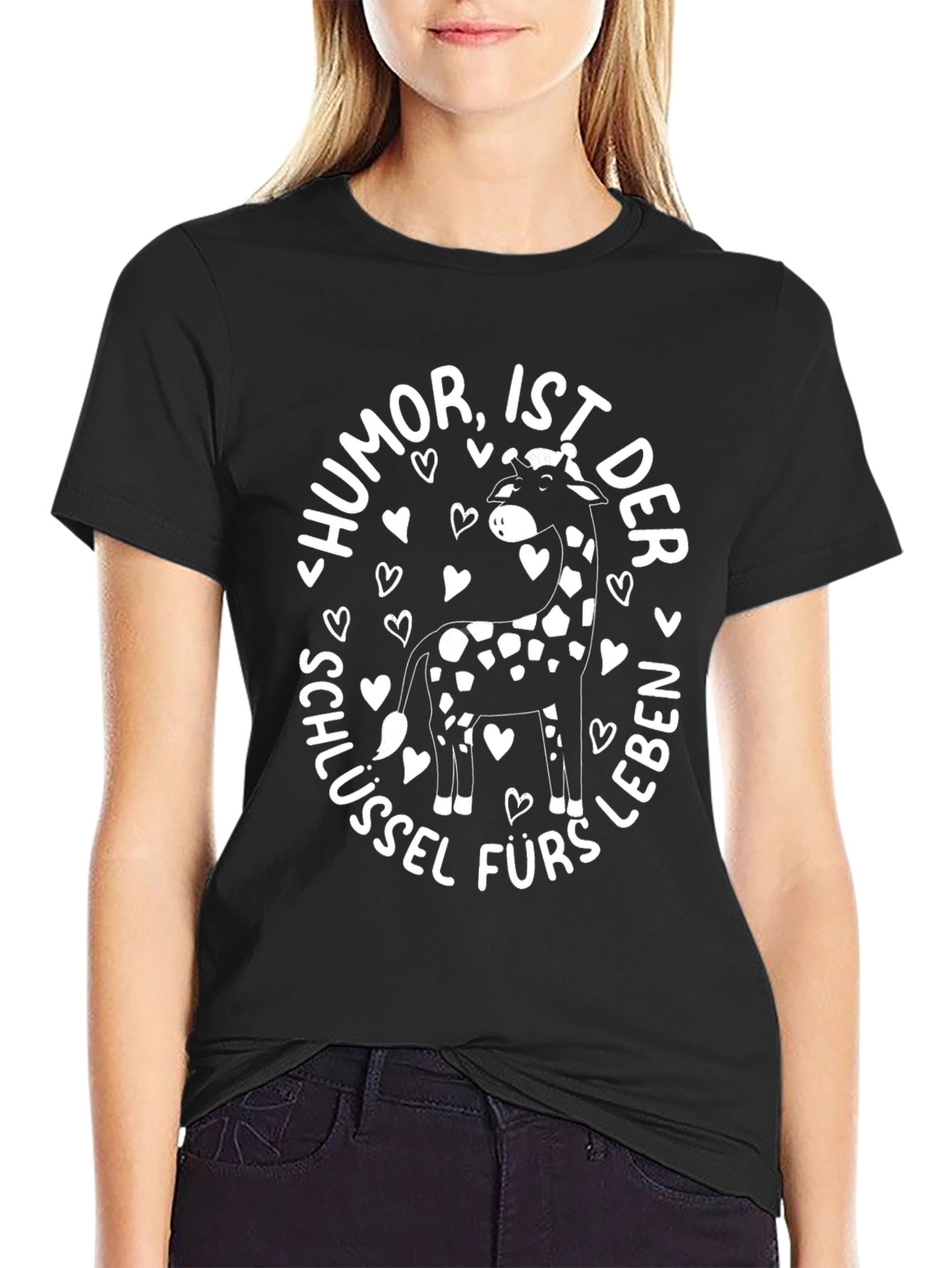 Humor is the Key Giraffe T-Shirt
