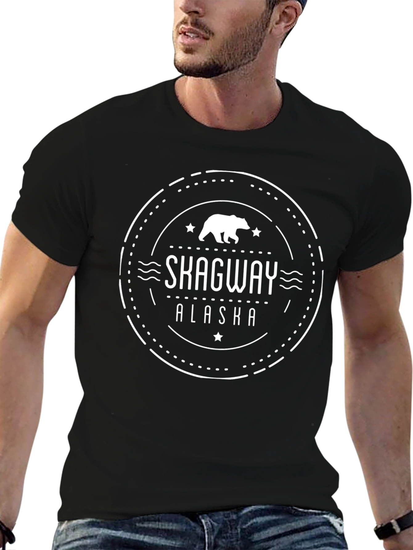 Skagway Alaska Bear Graphic Tee