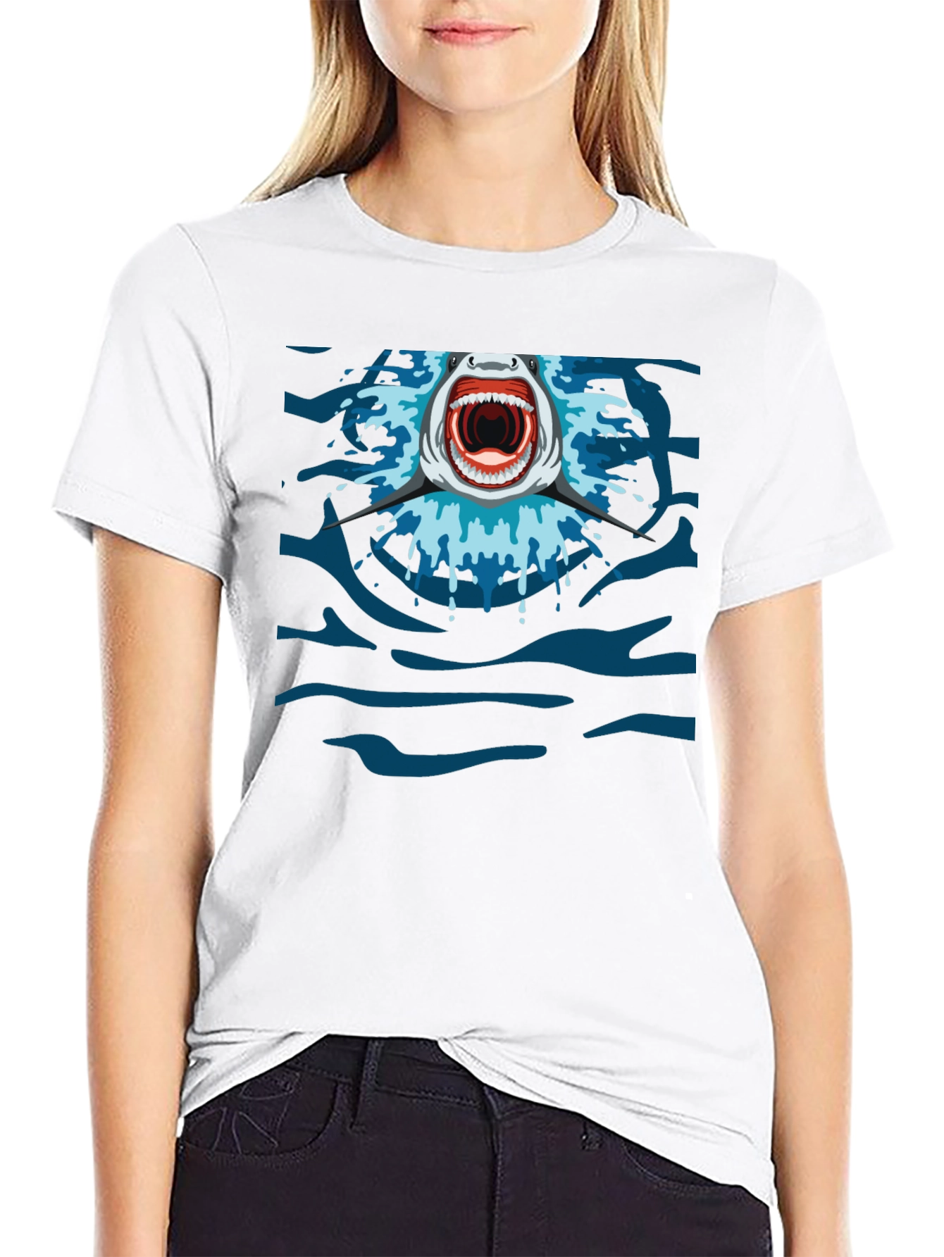 Shark Jaw T-Shirt - Ocean Predator Graphic Tee
