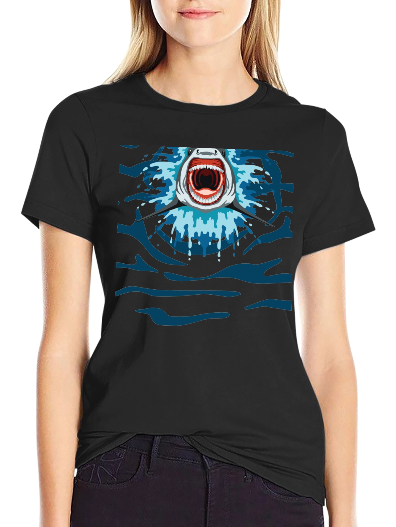 Shark Jaw T-Shirt - Ocean Predator Graphic Tee