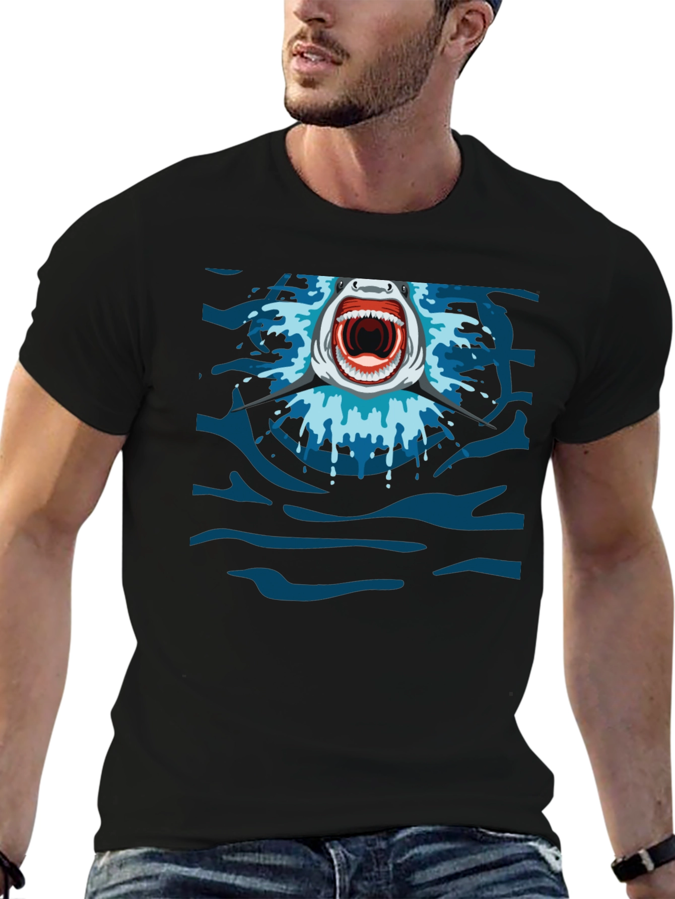 Shark Jaw T-Shirt - Ocean Predator Graphic Tee