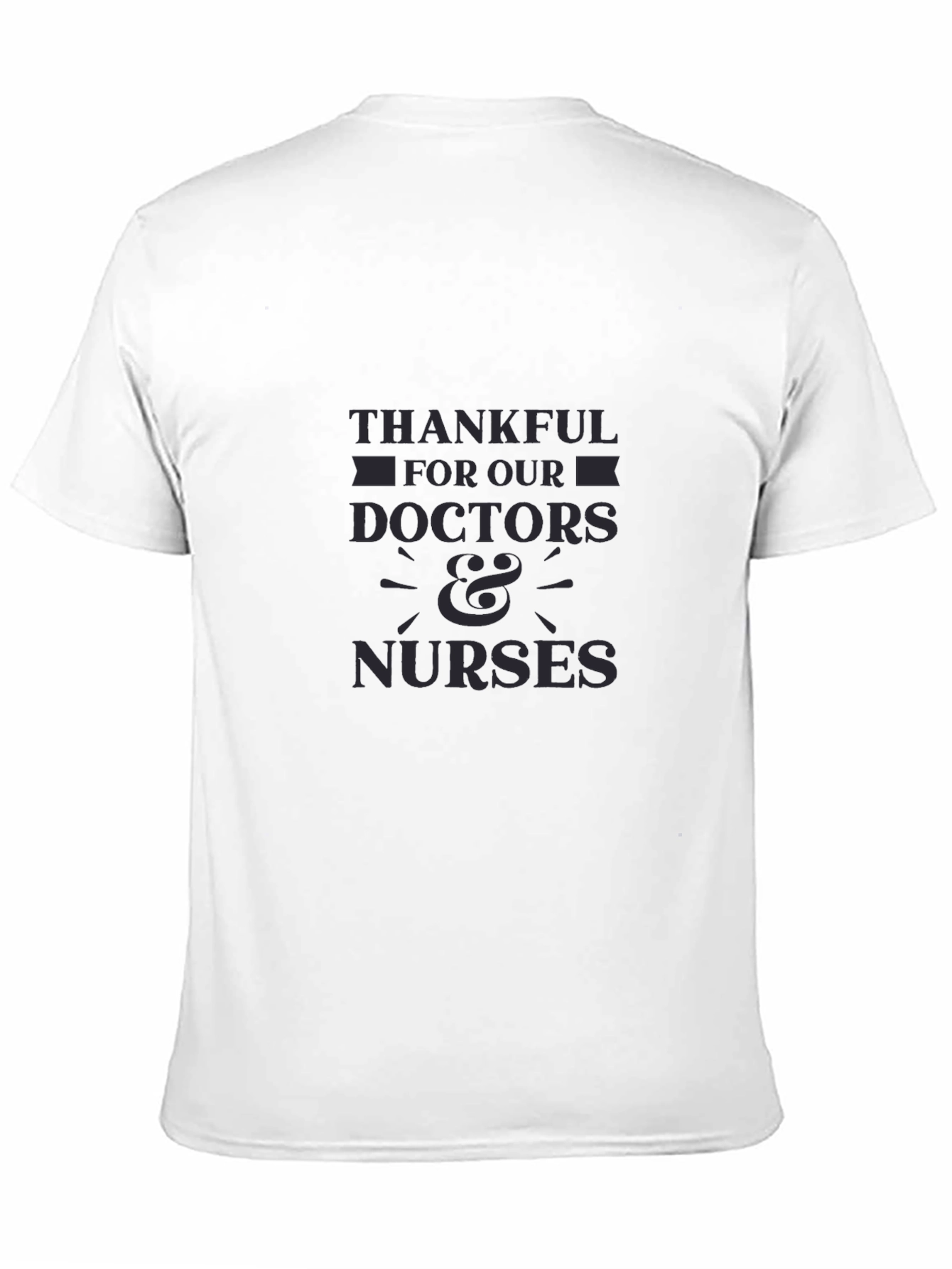 Thankful Doctors & Nurses Black T-Shirt