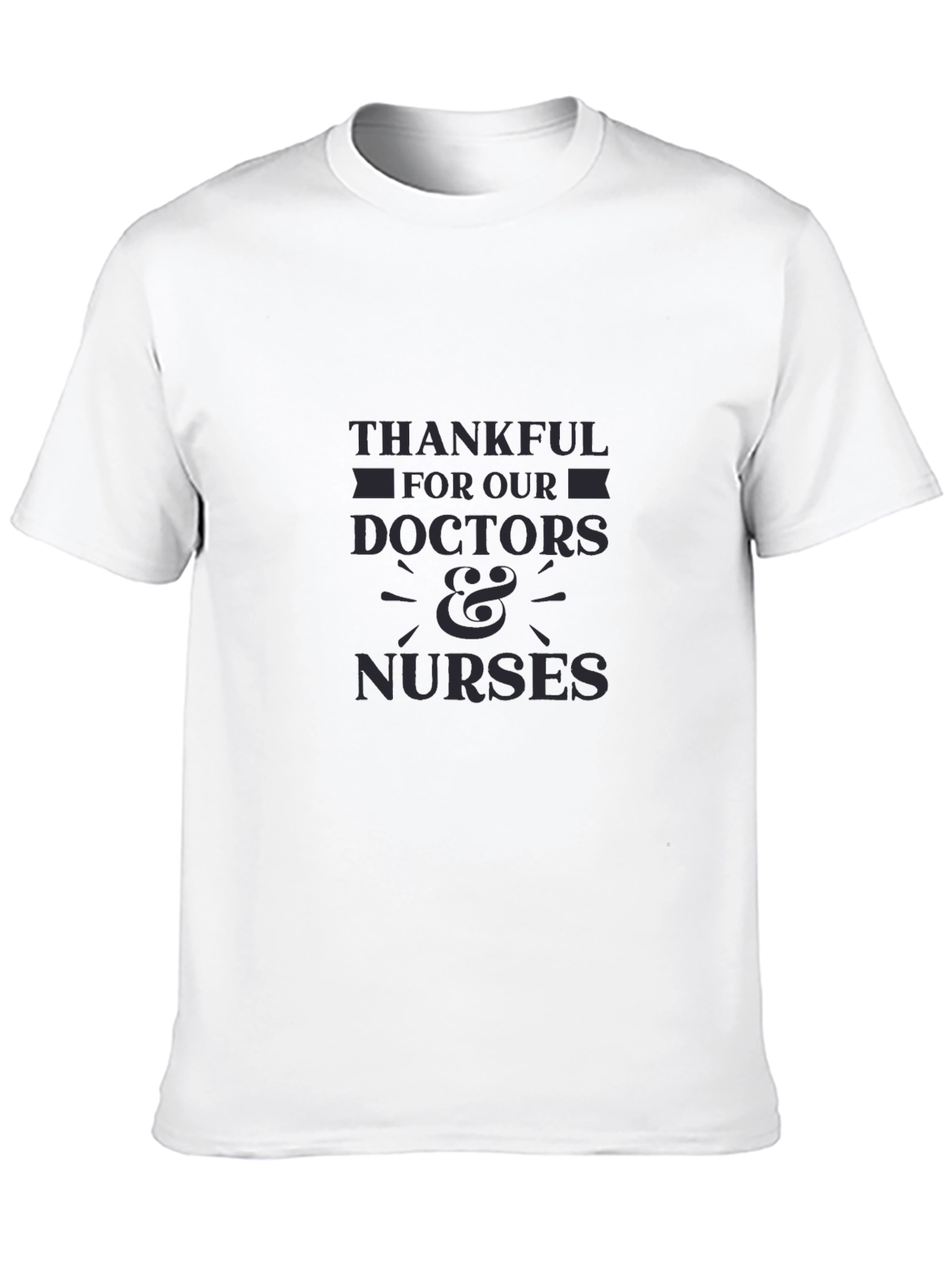 Thankful Doctors & Nurses Black T-Shirt