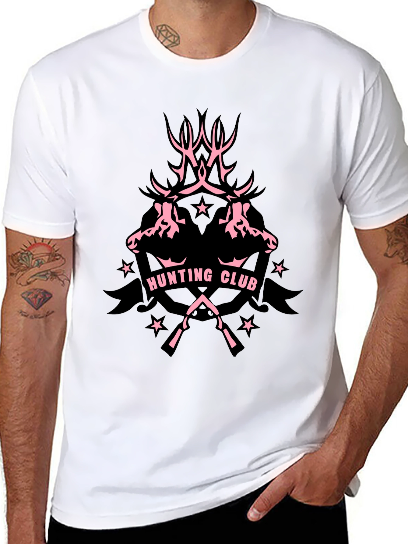 Hunting Club Graphic Tee - Black T-Shirt