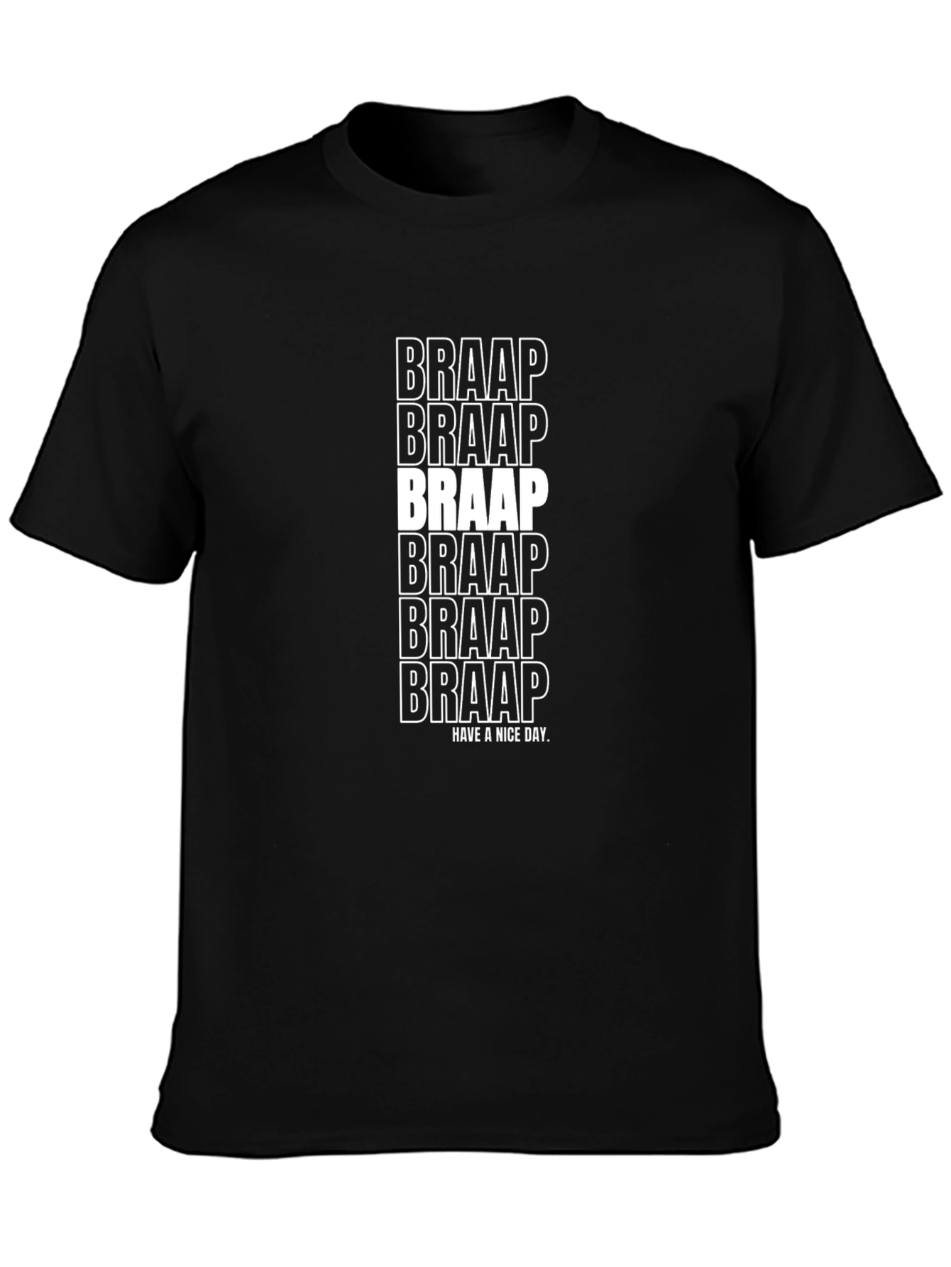 Braap Graphic T-Shirt - Black Cotton Tee