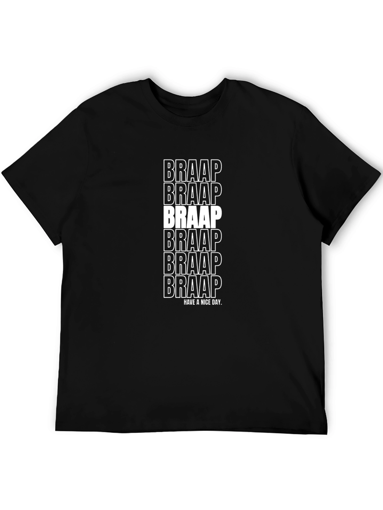 Braap Graphic T-Shirt - Black Cotton Tee