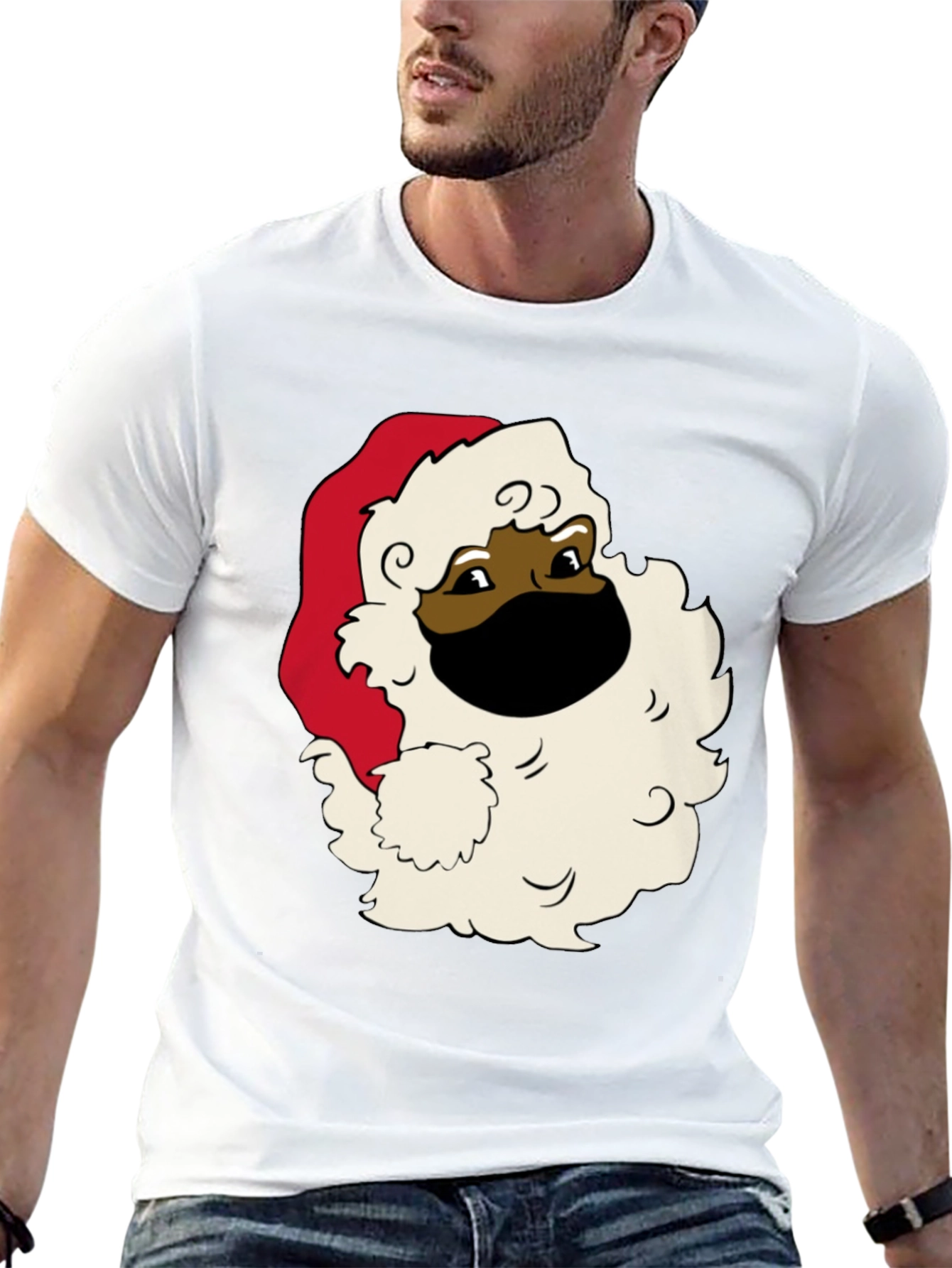 Black Santa Mask T-Shirt