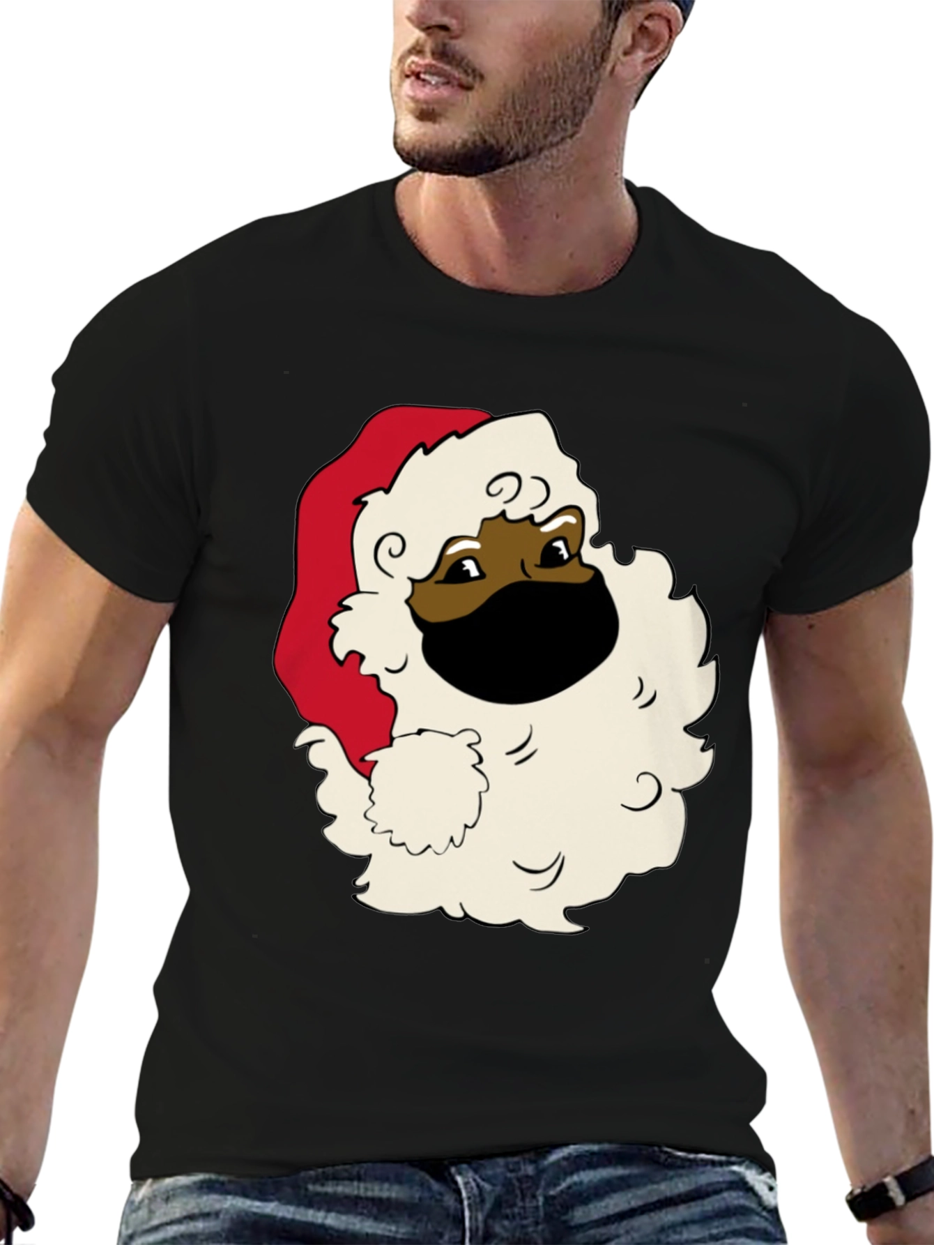 Black Santa Mask T-Shirt