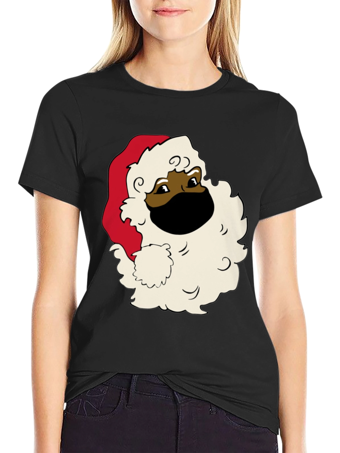 Black Santa Mask T-Shirt