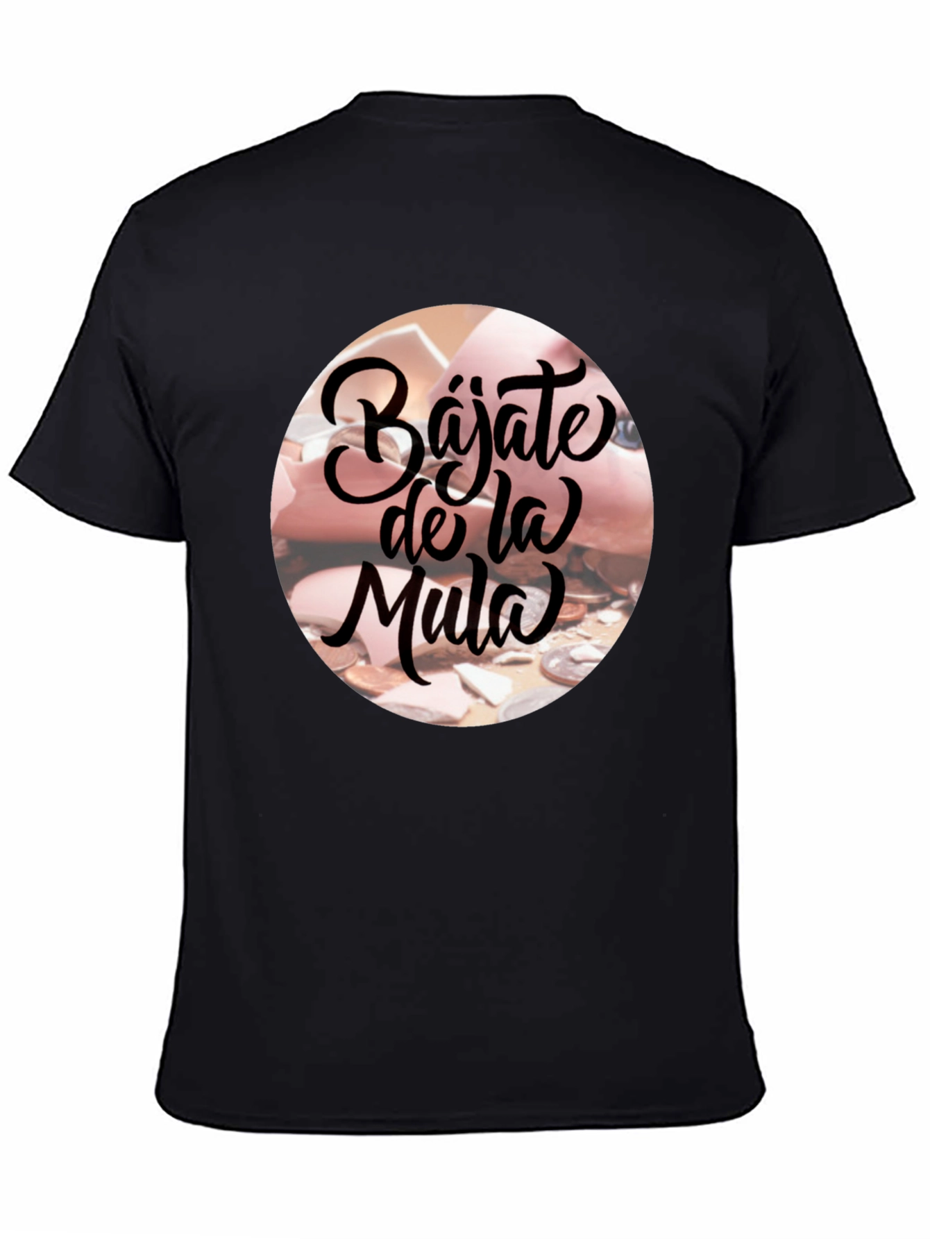 Bajate De La Mula Black Graphic T-Shirt