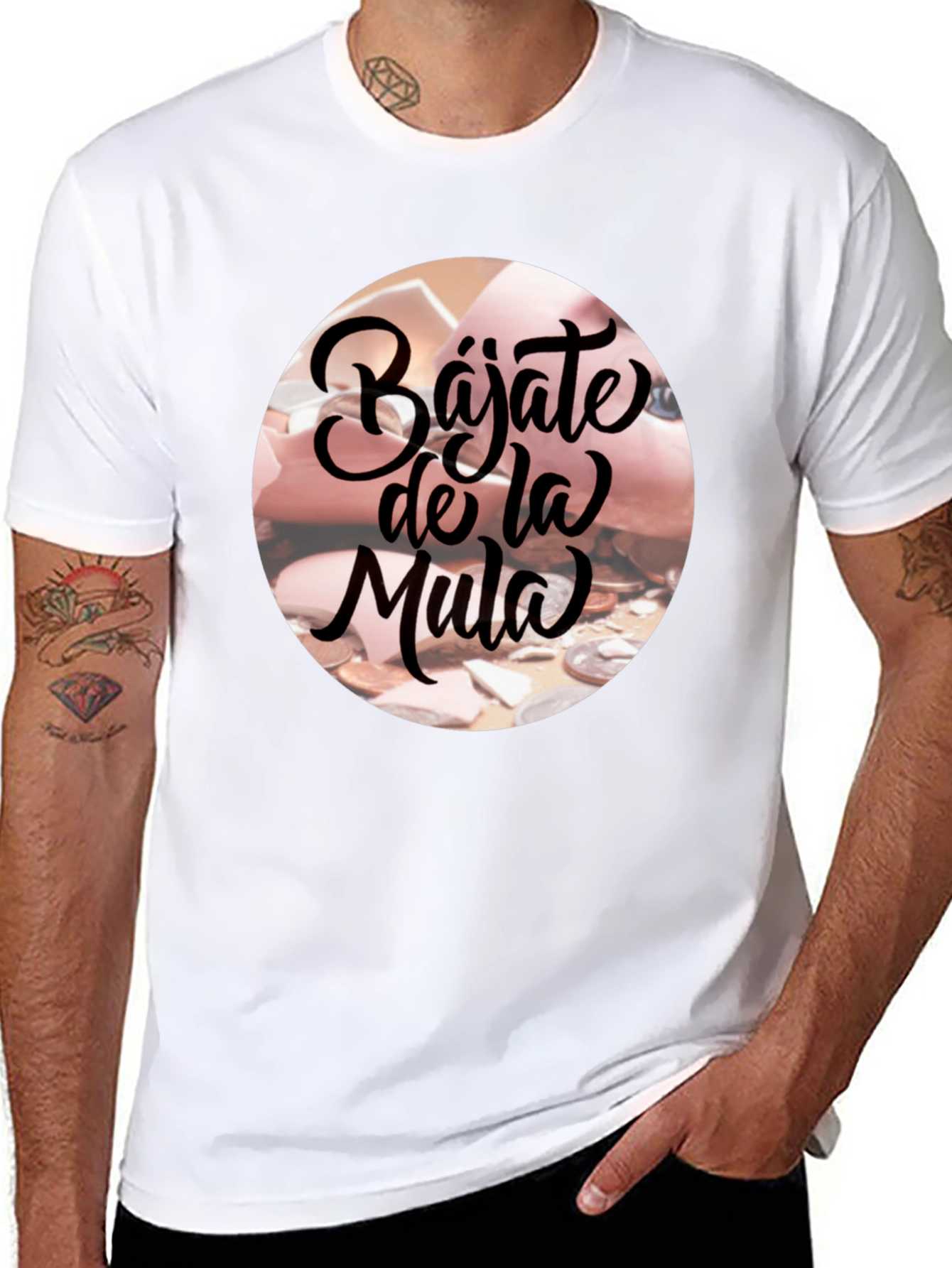 Bajate De La Mula Black Graphic T-Shirt
