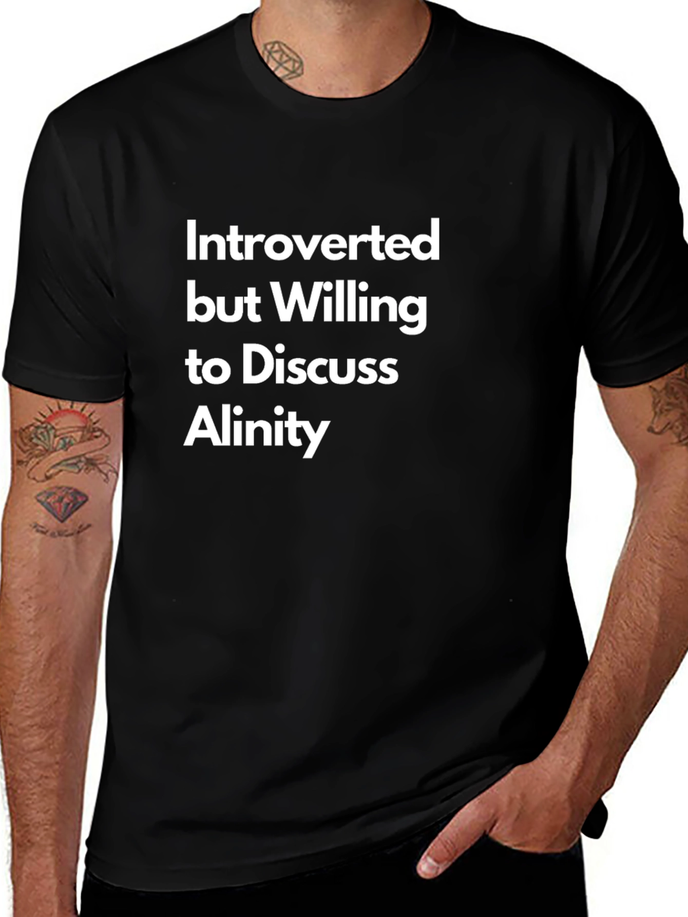 Introverted Alinity T-Shirt: Funny Sarcastic Tee