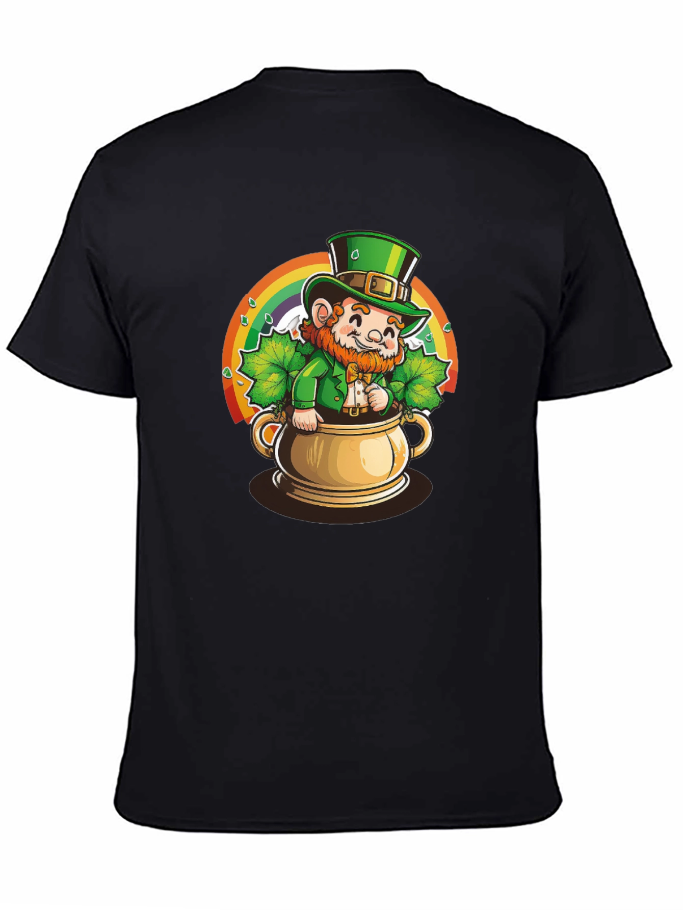 Lucky Leprechaun Black Graphic Tee