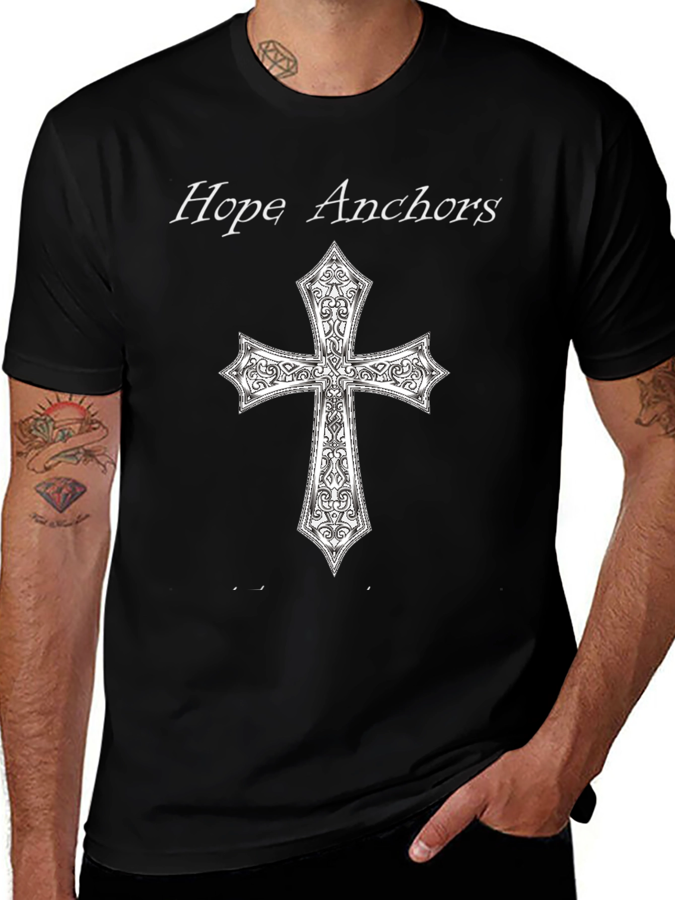 Hope Anchors Cross Graphic Tee