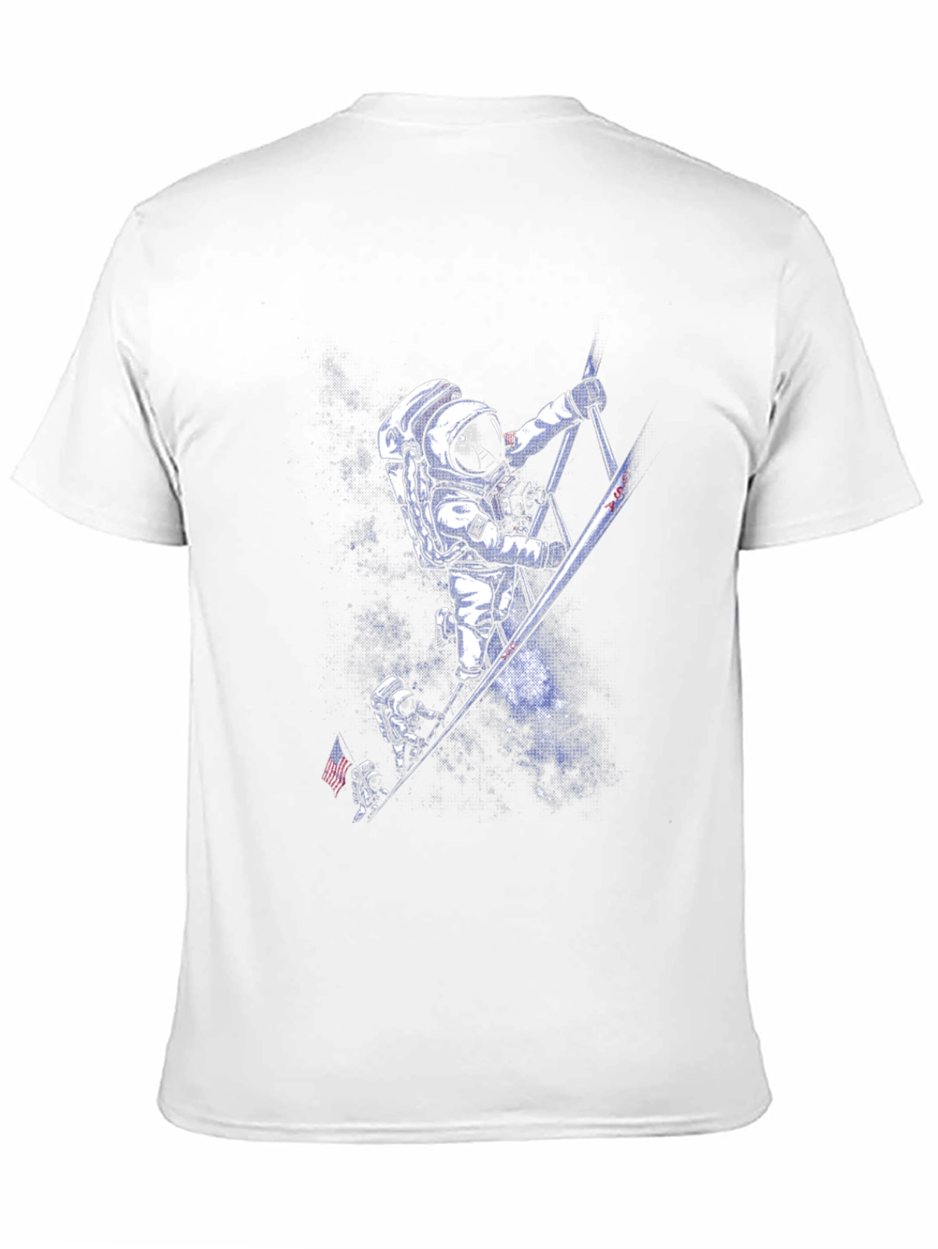 Astronauts Climbing T-Shirt - Space Adventure Tee