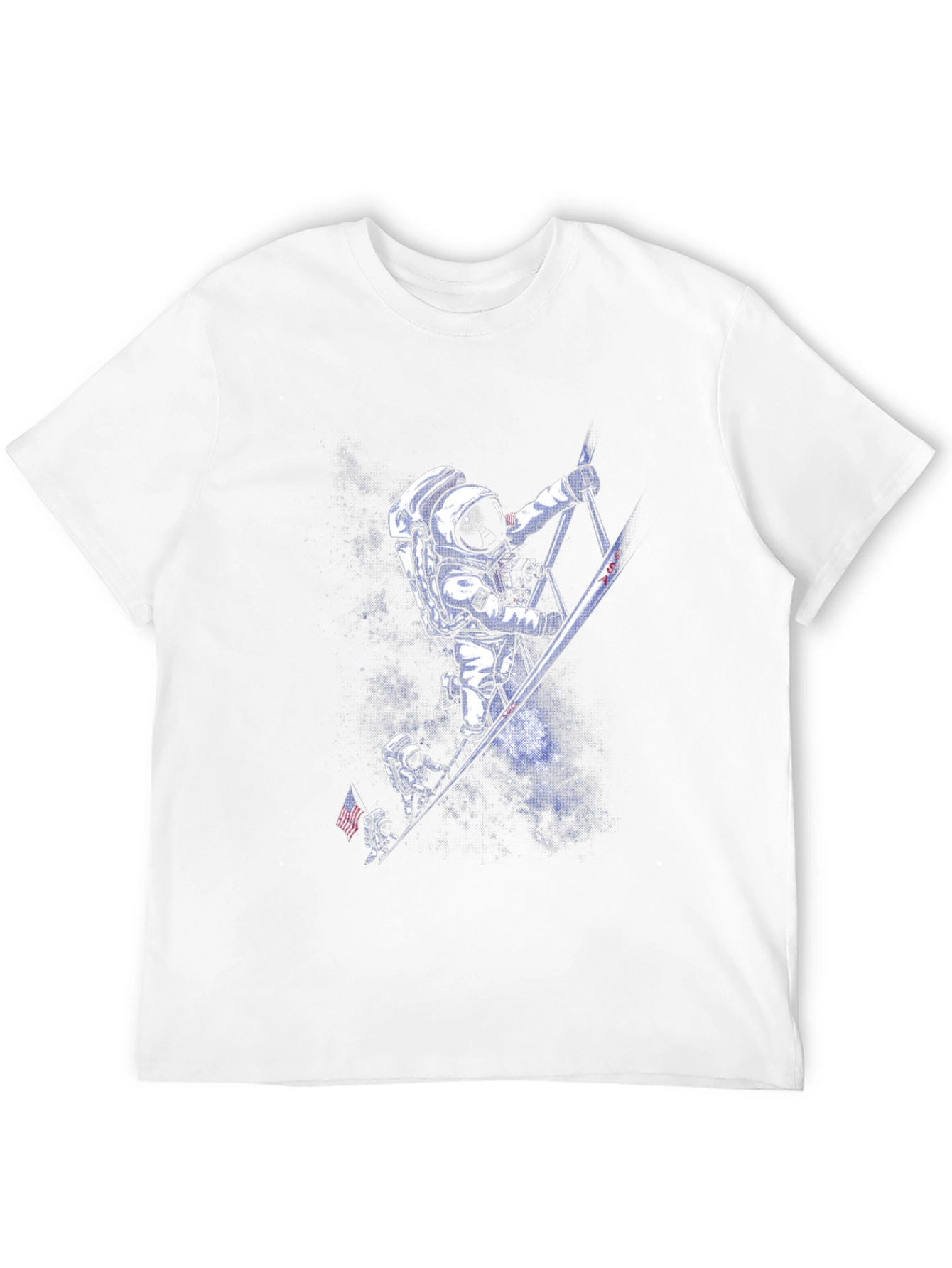 Astronauts Climbing T-Shirt - Space Adventure Tee