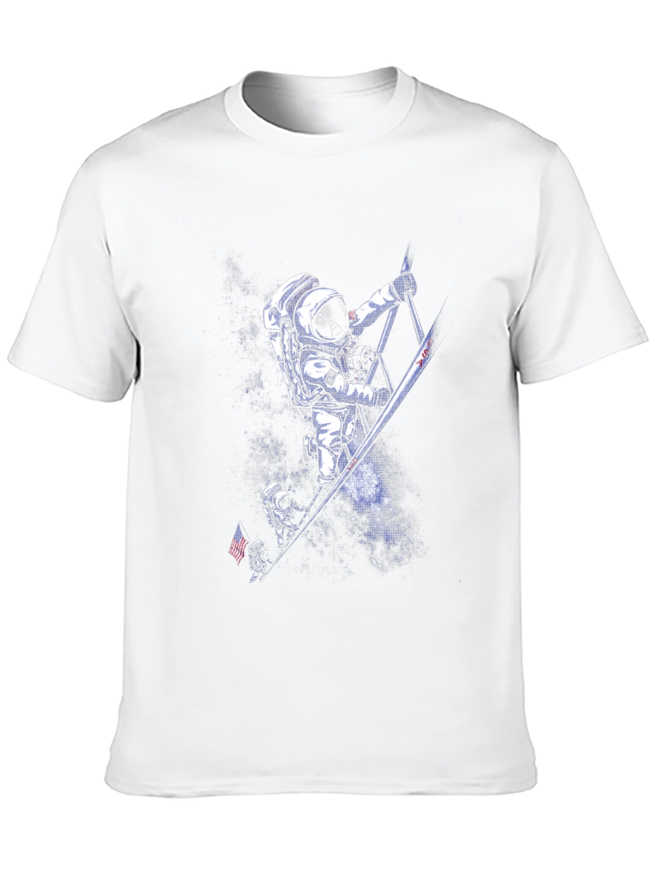Astronauts Climbing T-Shirt - Space Adventure Tee