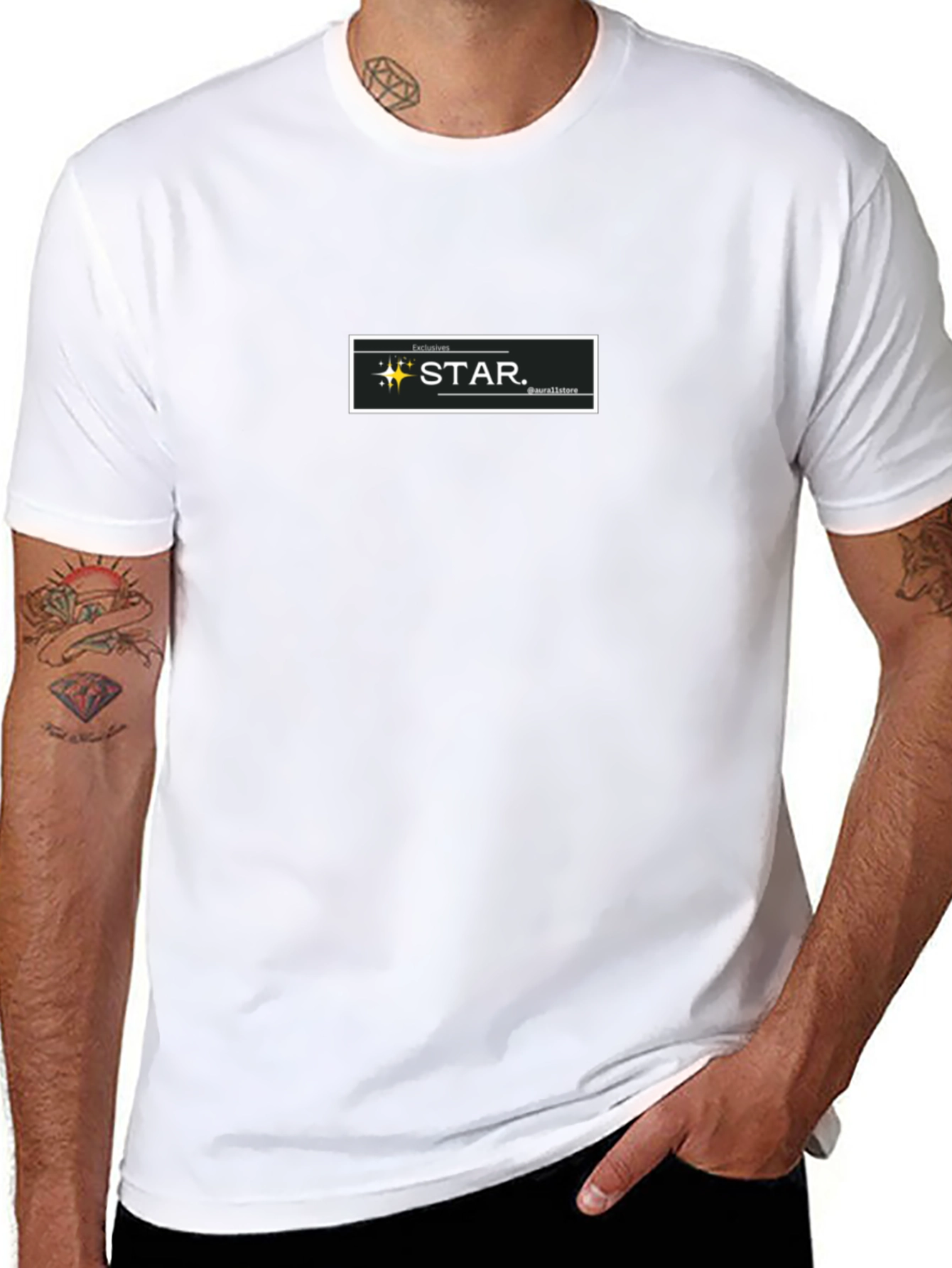 Exclusive STAR Logo Black T-Shirt