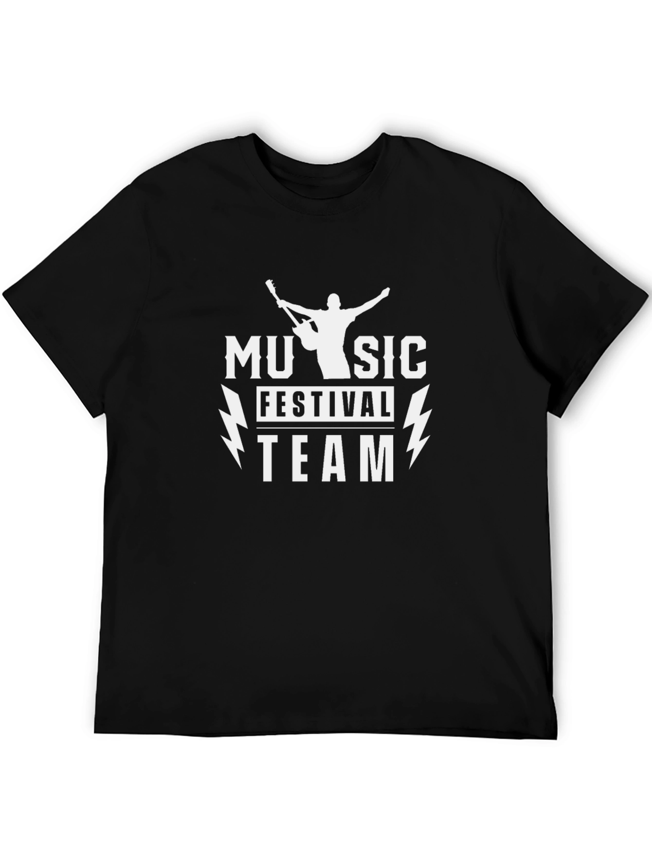 Music Festival Team Black Graphic Tee