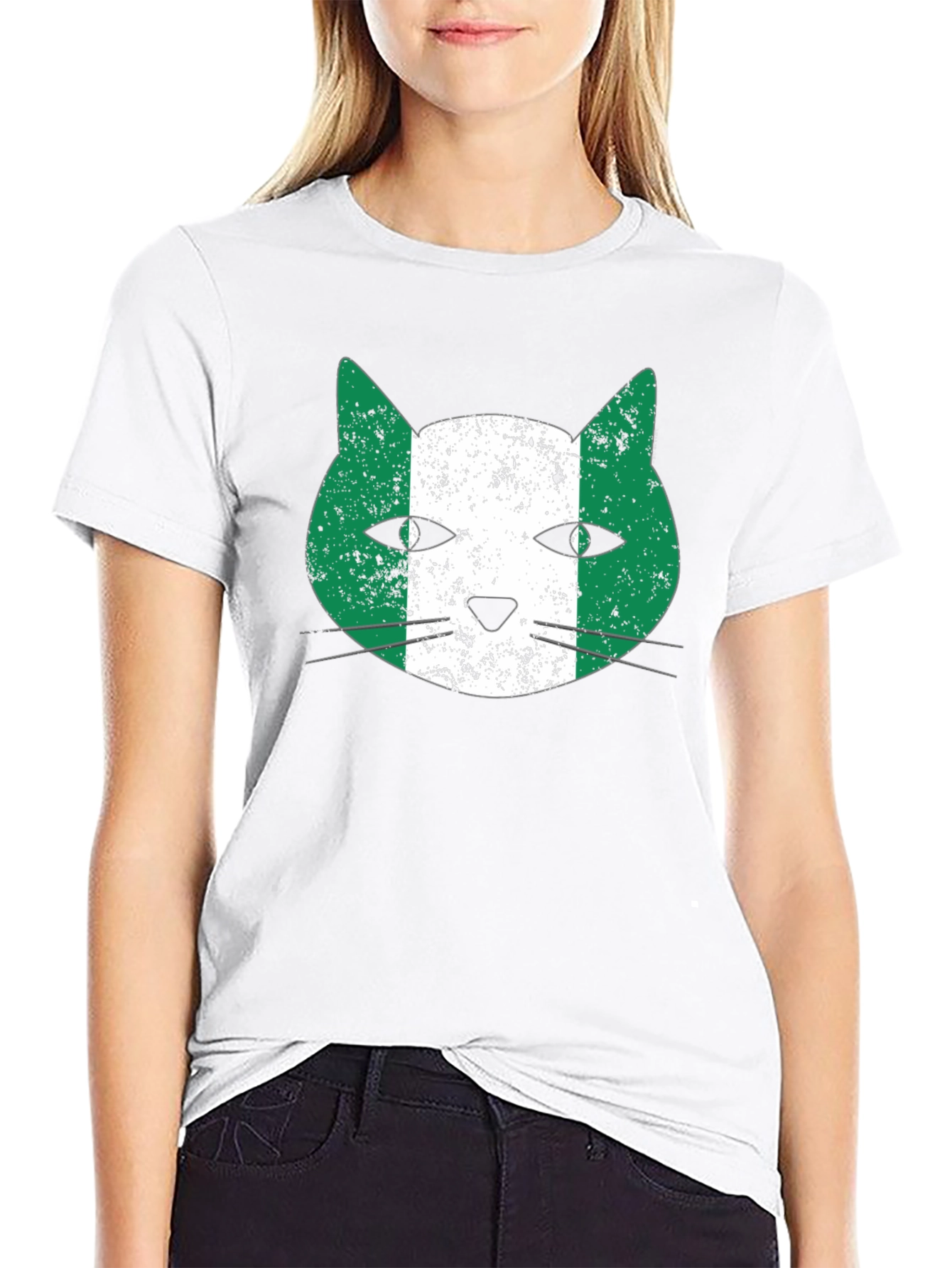 Nigeria Cat T-Shirt - Nigerian Pride Tee