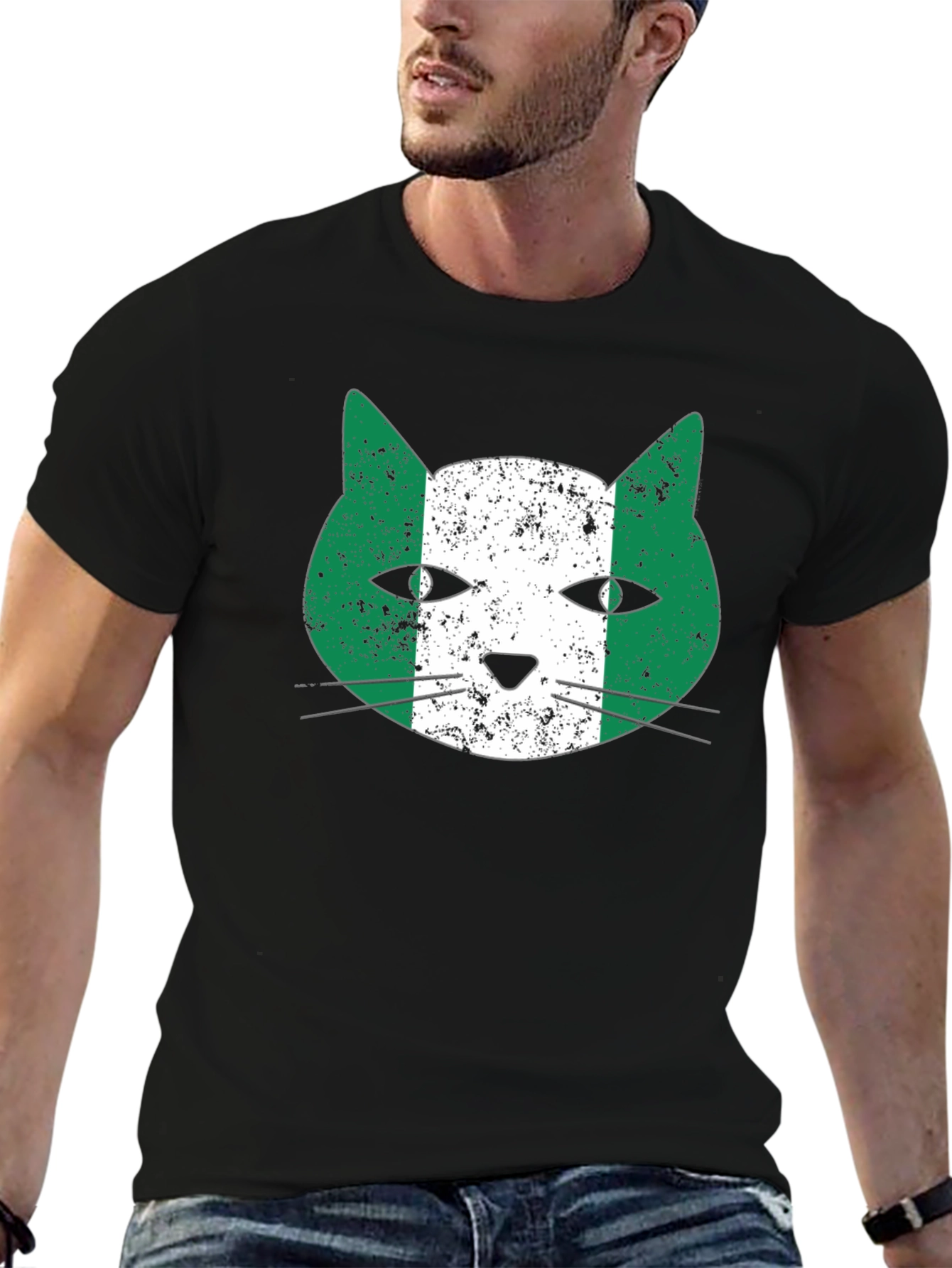 Nigeria Cat T-Shirt - Nigerian Pride Tee