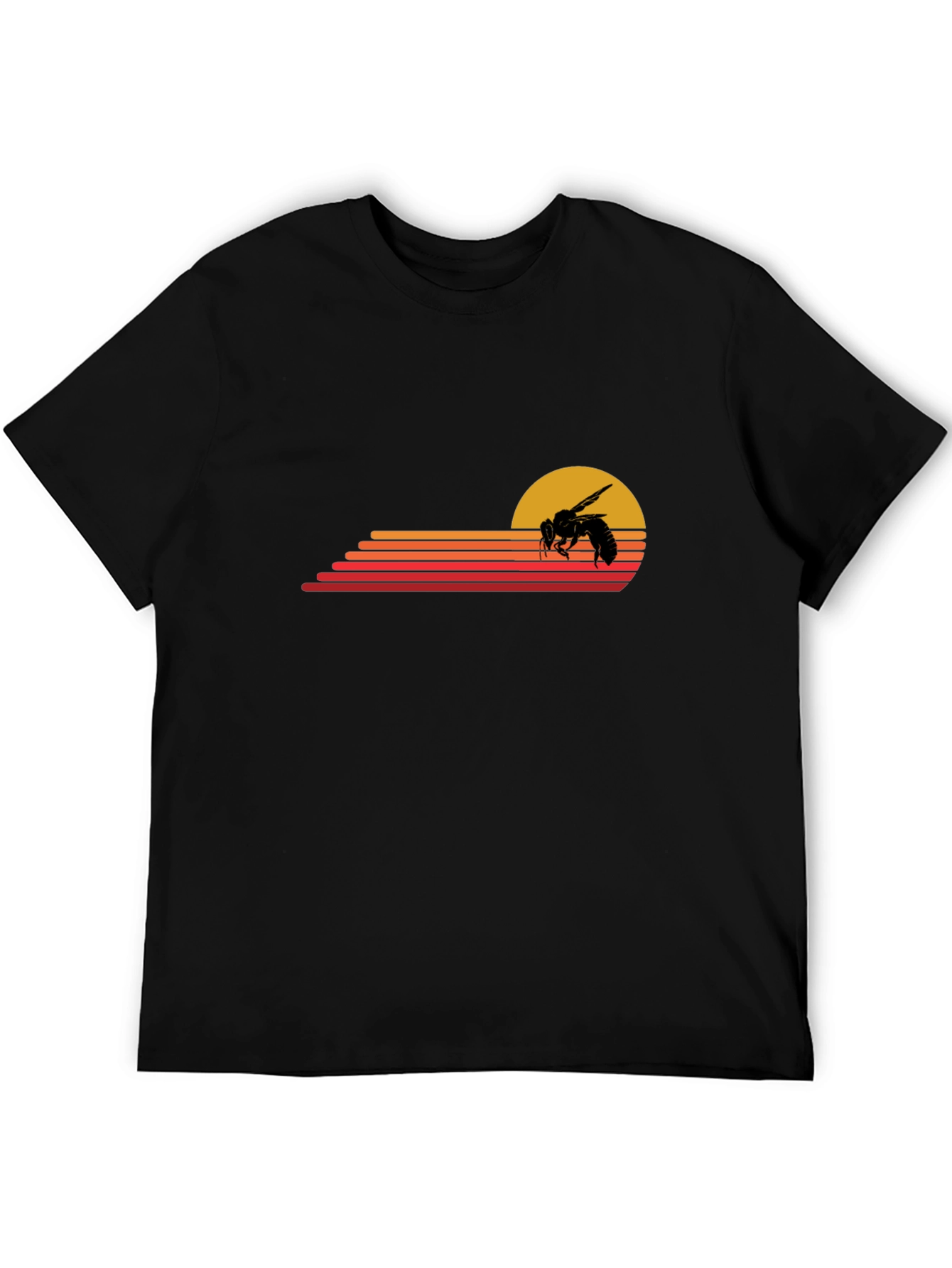 Retro Bee Sunset Graphic T-Shirt